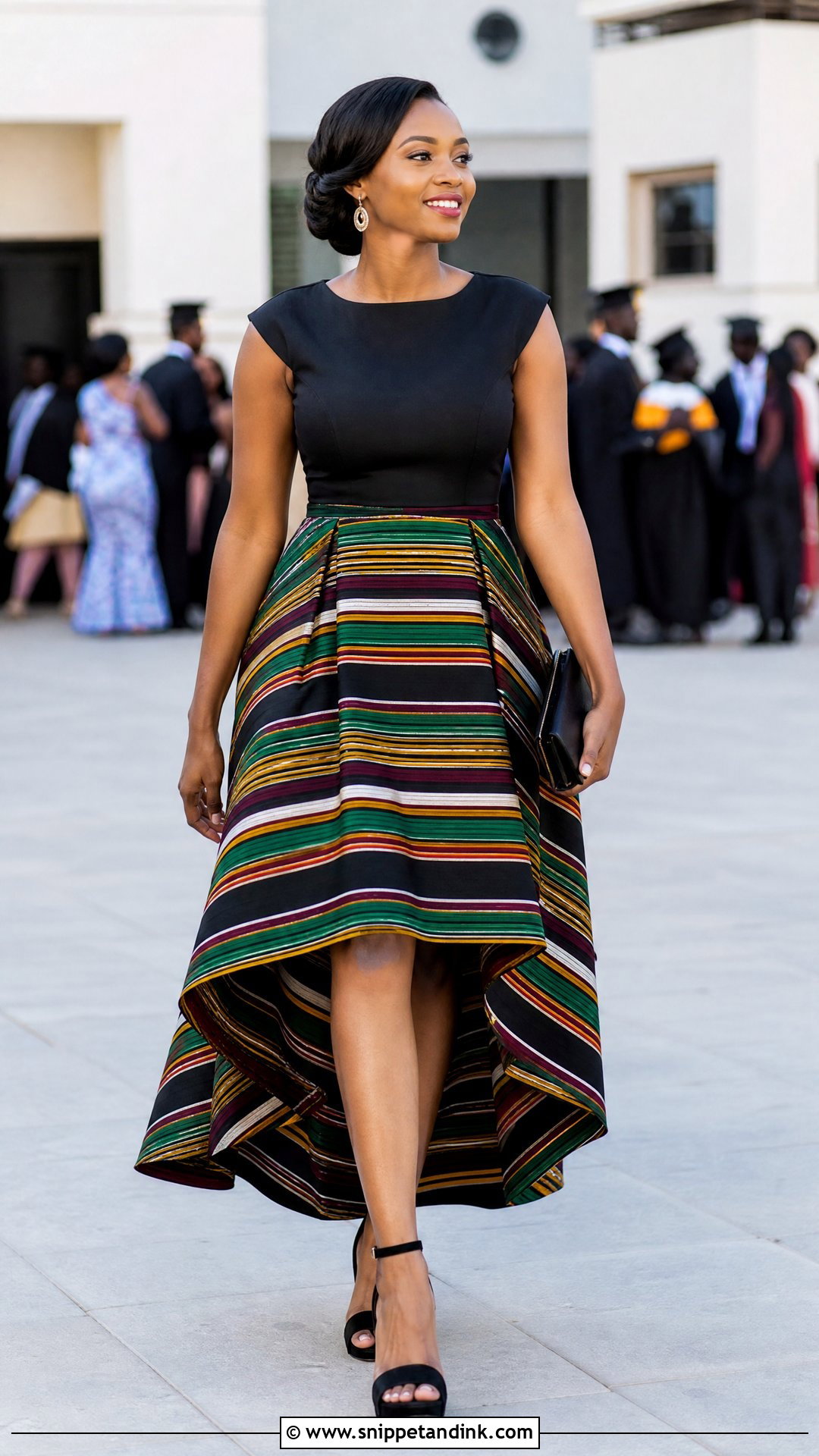 Tshivenda High Low Dress Outfit - Snippet and Ink - 20 Tshivenda Traditional Attire Ideas