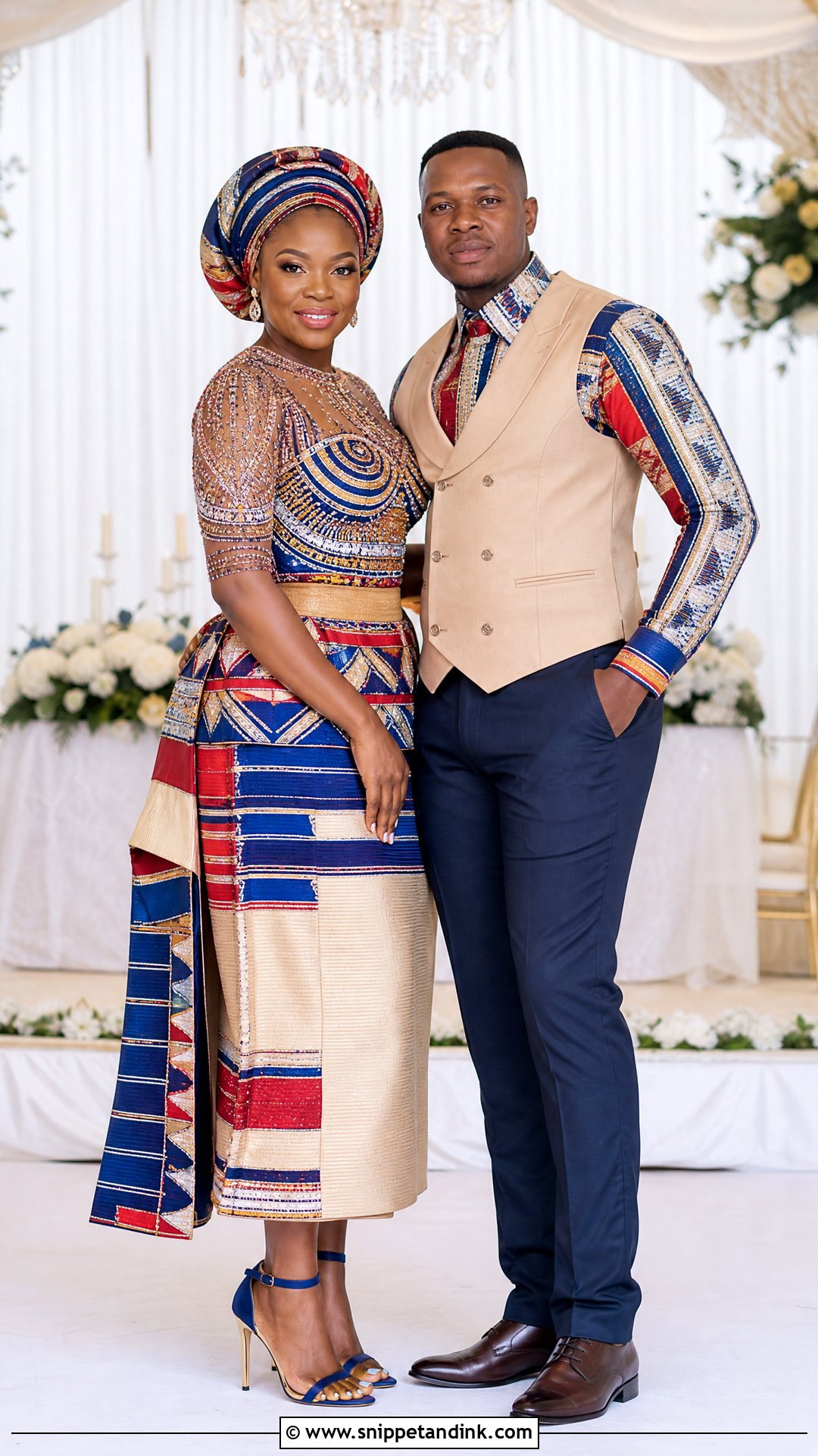 Tsonga Traditional Wedding Couple Attire - Snippet and Ink - 20 Tsonga Traditional Attire for Couples Ideas