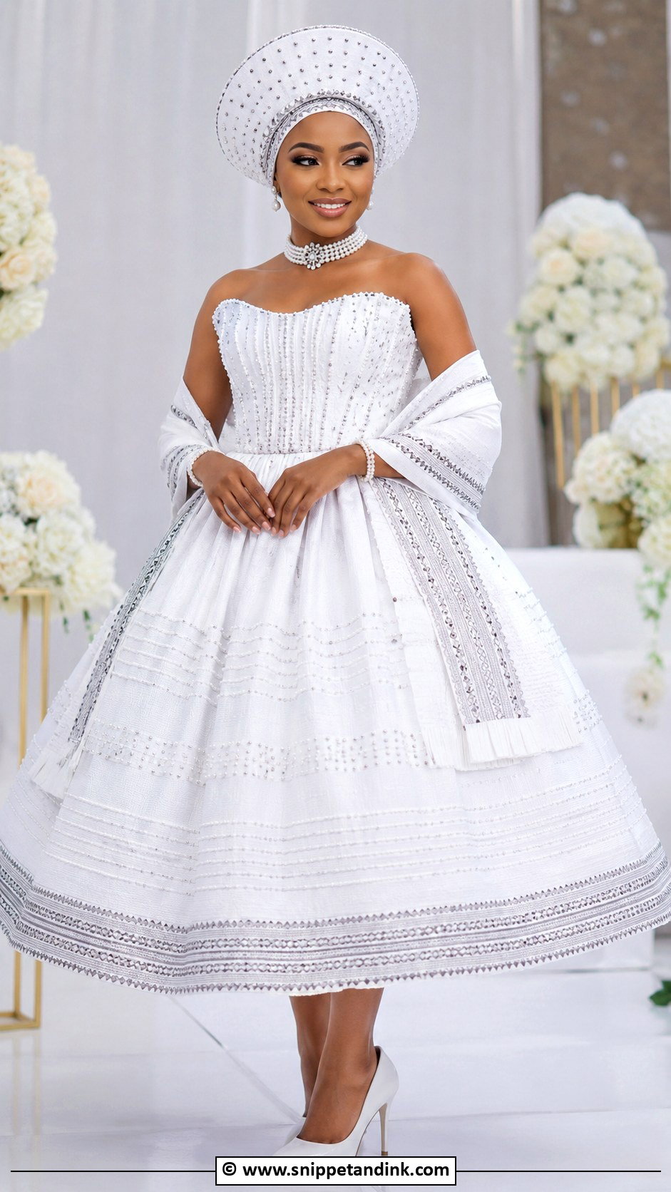 Tswana Ball Gown Wedding Dress - Snippet and Ink - 25 Tswana Traditional Wedding Dresses