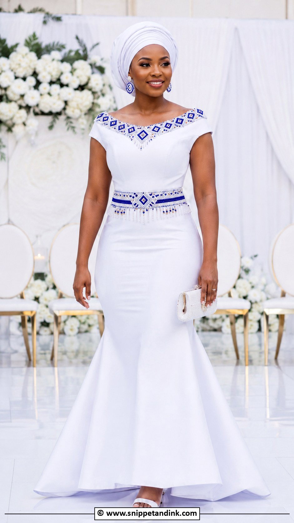 Tswana Beaded Wedding Dress - Snippet and Ink - 25 Tswana Traditional Wedding Dresses