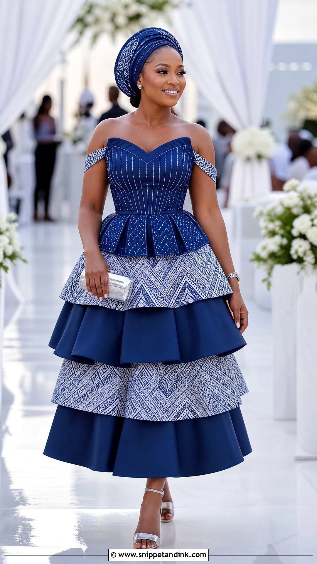 Tswana Layered Wedding Dress - Snippet and Ink - 20 Tswana Wedding Dress Ideas