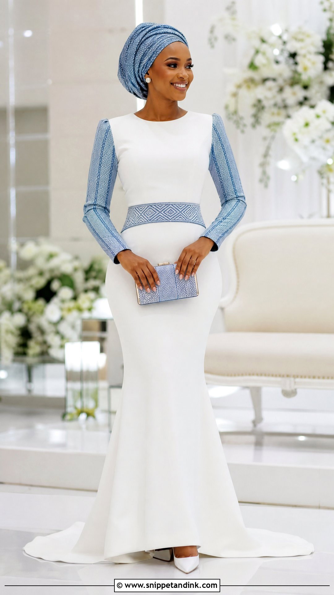 Tswana Long Sleeve Wedding Dress - Snippet and Ink - 20 Tswana Wedding Dress Ideas