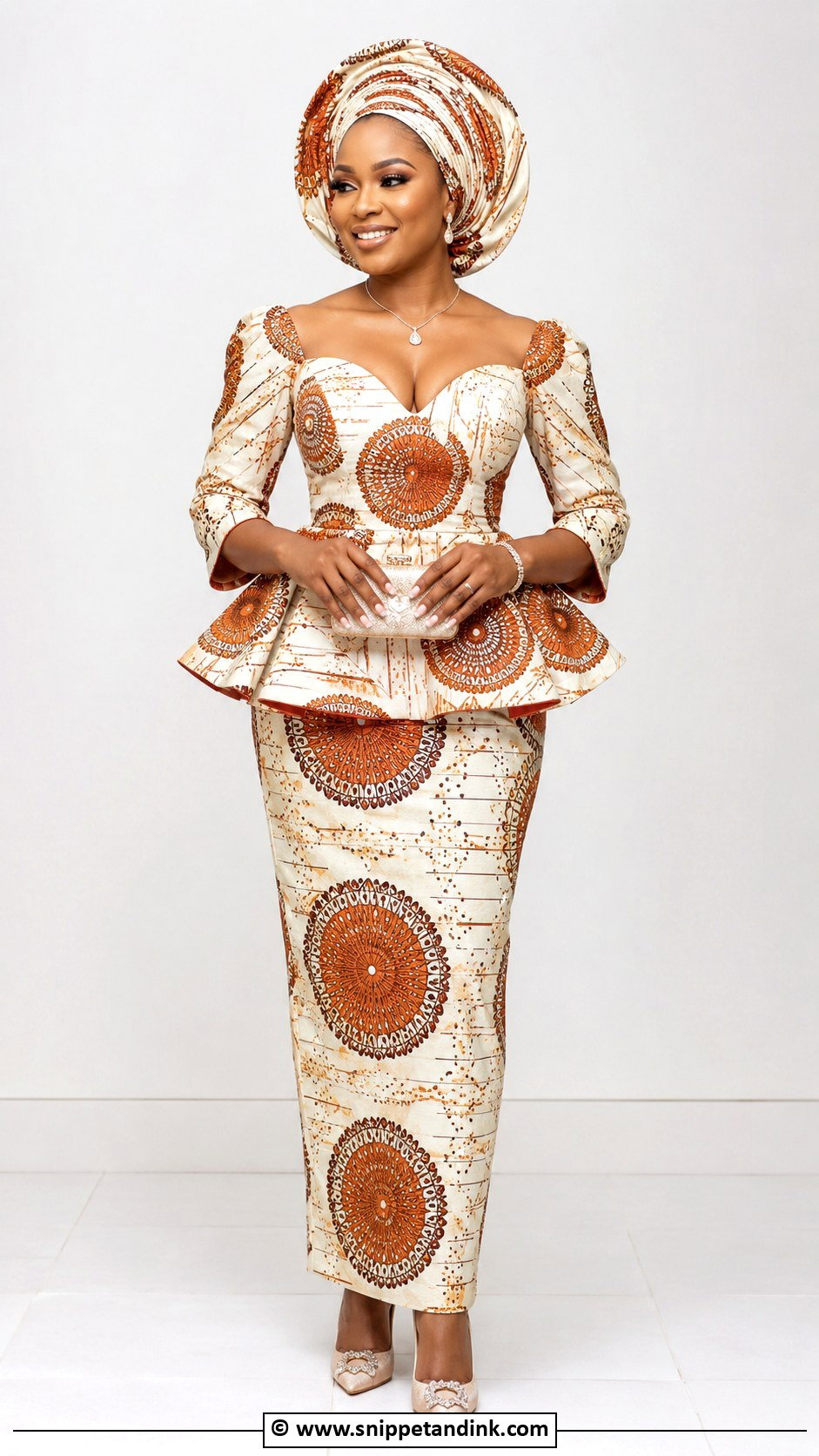 Tswana Peplum Wedding Dress - Snippet and Ink - 25 Tswana Traditional Wedding Dresses