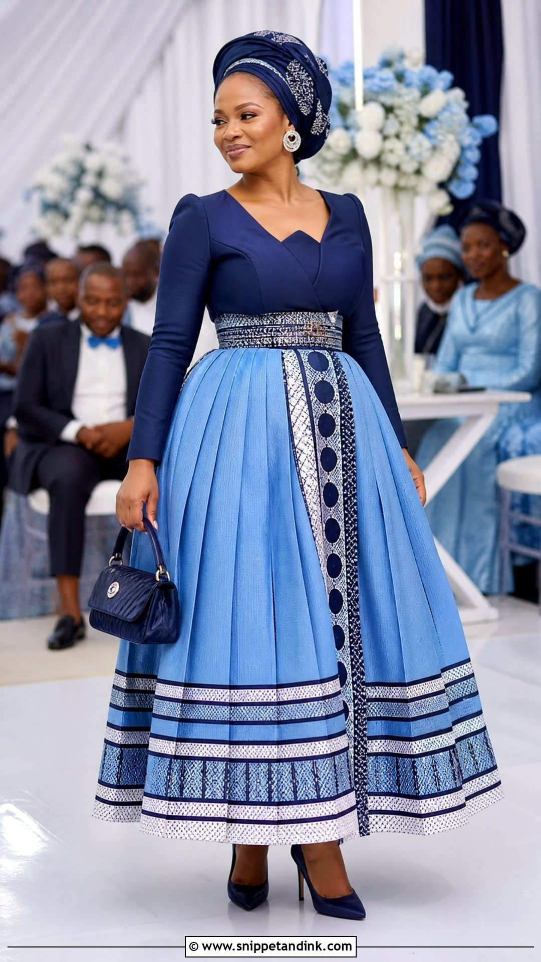 Tswana Pleated Wedding Dress - Snippet and Ink - 20 Tswana Wedding Dress Ideas