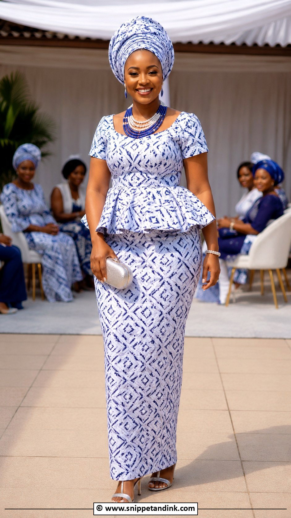 Tswana Two Piece Wedding Dress - Snippet and Ink - 25 Tswana Traditional Wedding Dresses