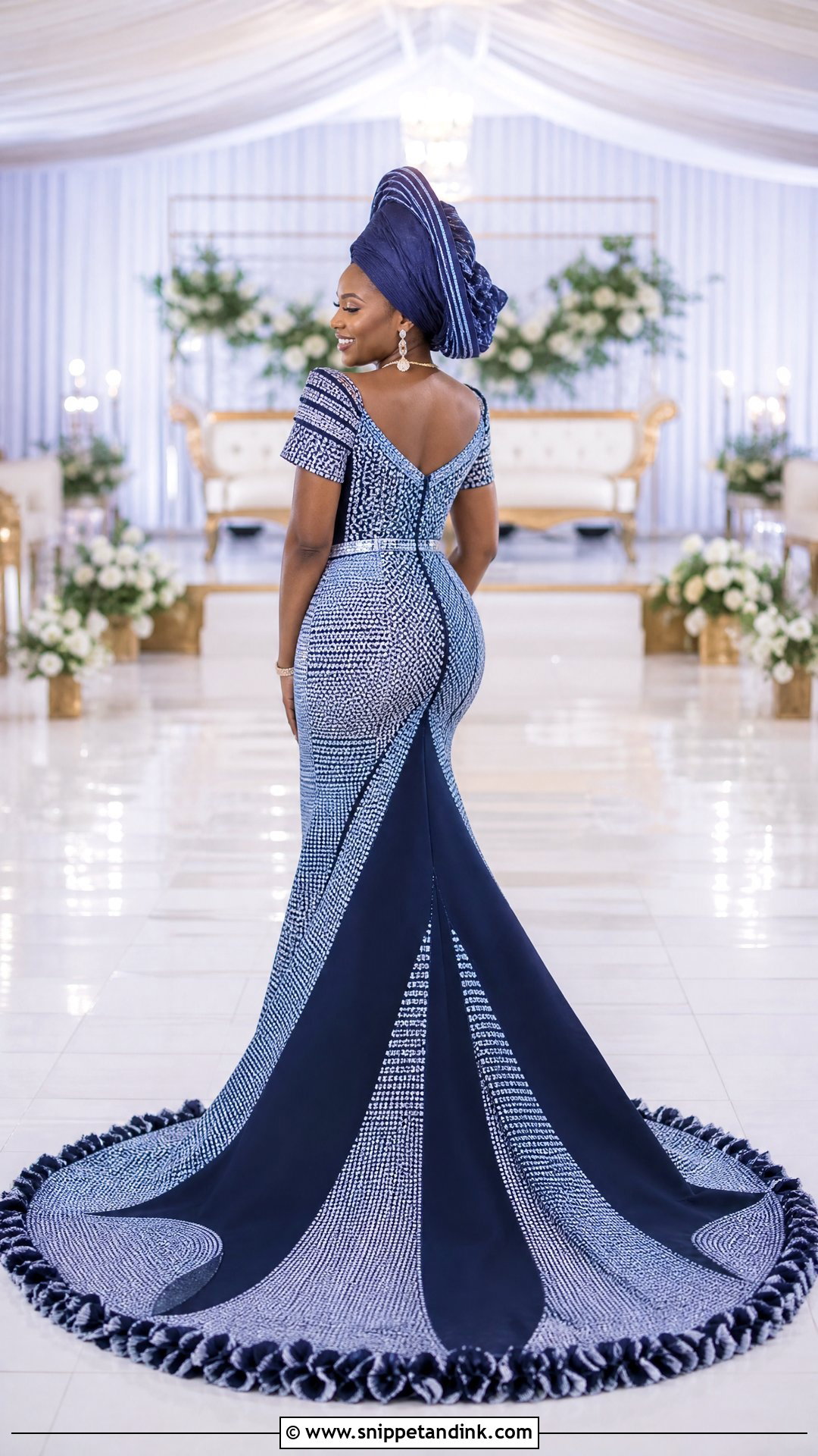 Tswana Wedding Dress With Dramatic Train - Snippet and Ink - 20 Tswana Wedding Dress Ideas