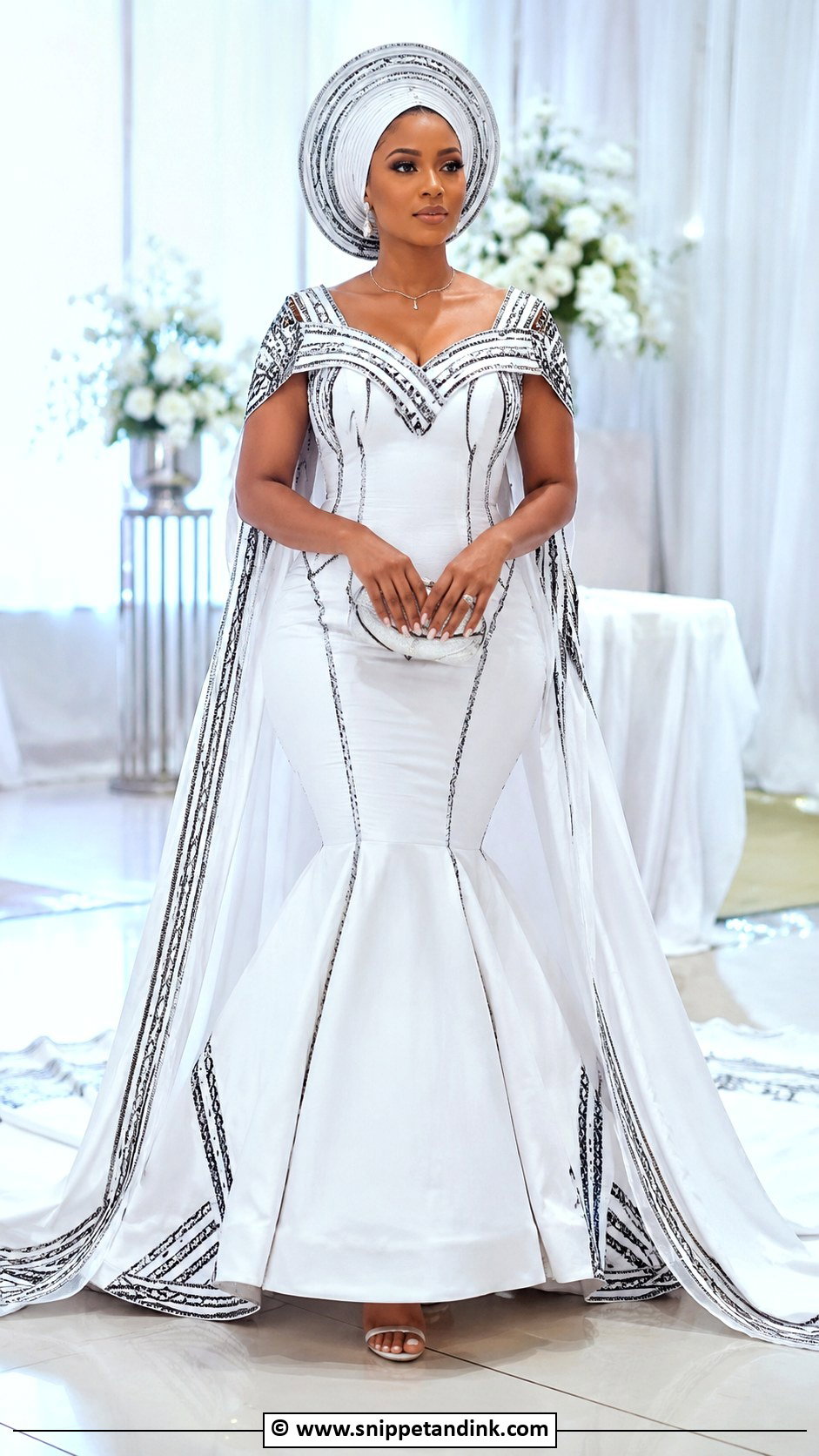 Tswana Wedding Dress With Train - Snippet and Ink - 25 Tswana Traditional Wedding Dresses