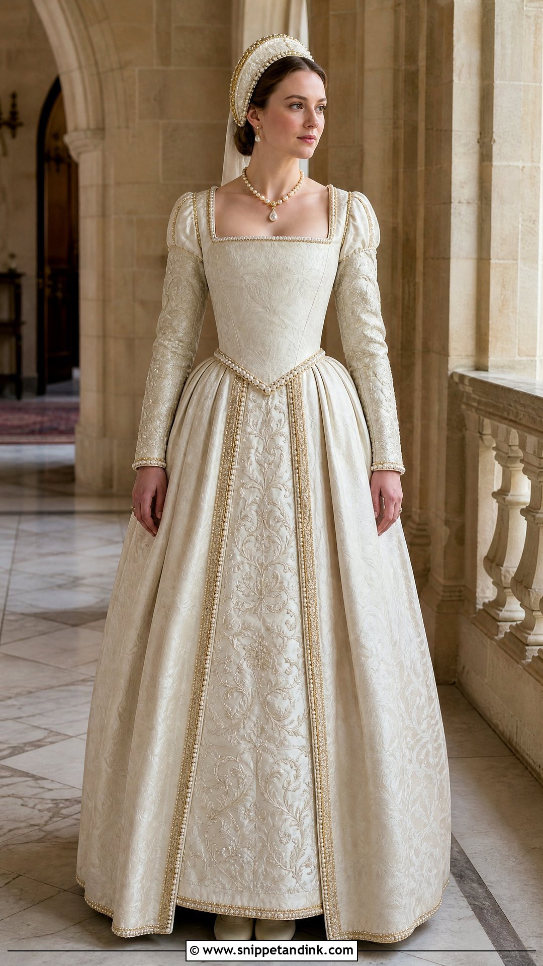 Tudor Wedding Dress With Corset Bodice - Snippet and Ink - 20 Tudor Wedding Dress Ideas