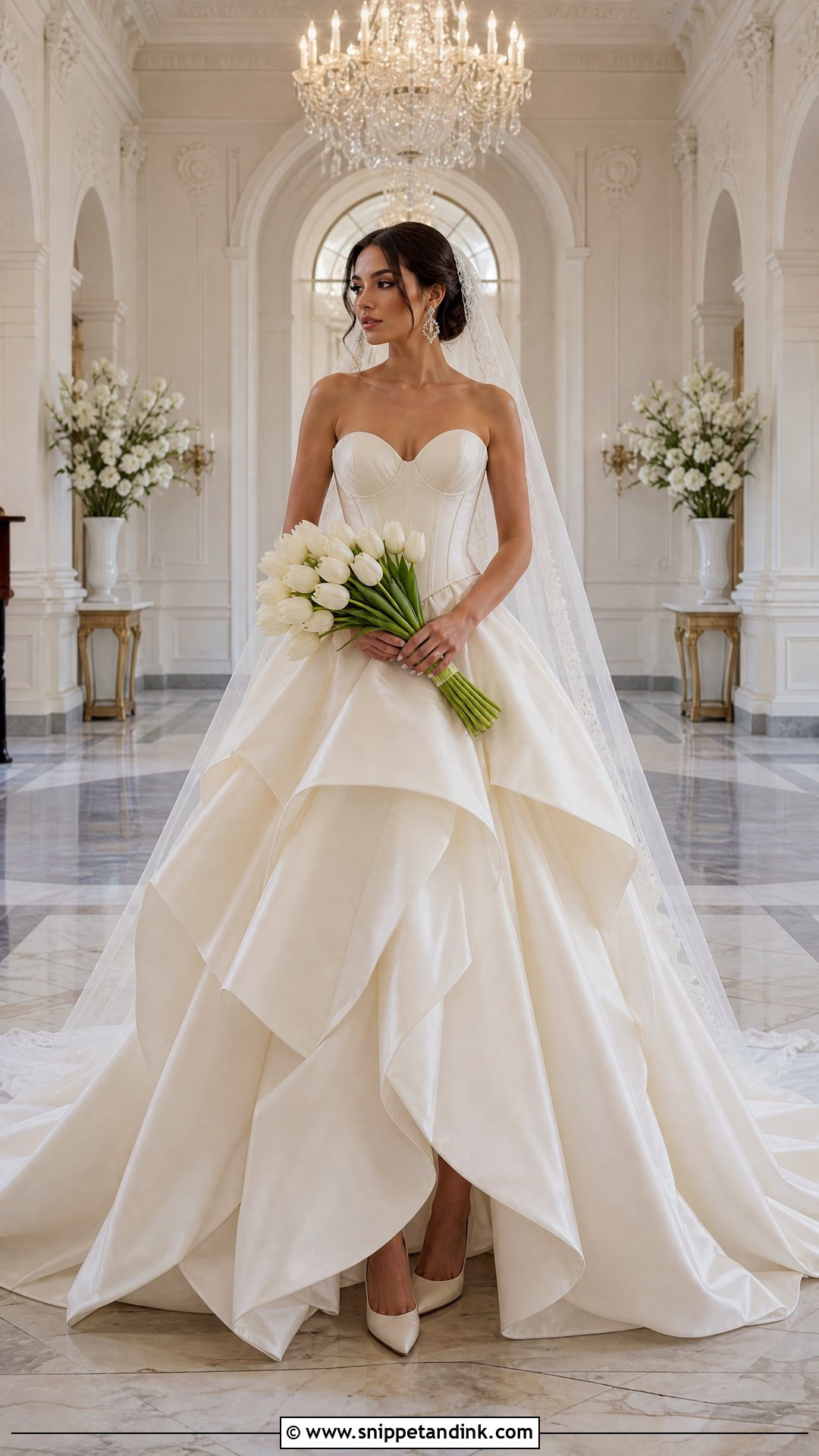 Tulip Ball Gown Wedding Dress - Snippet and Ink - 20 Tulip Wedding Dress Ideas