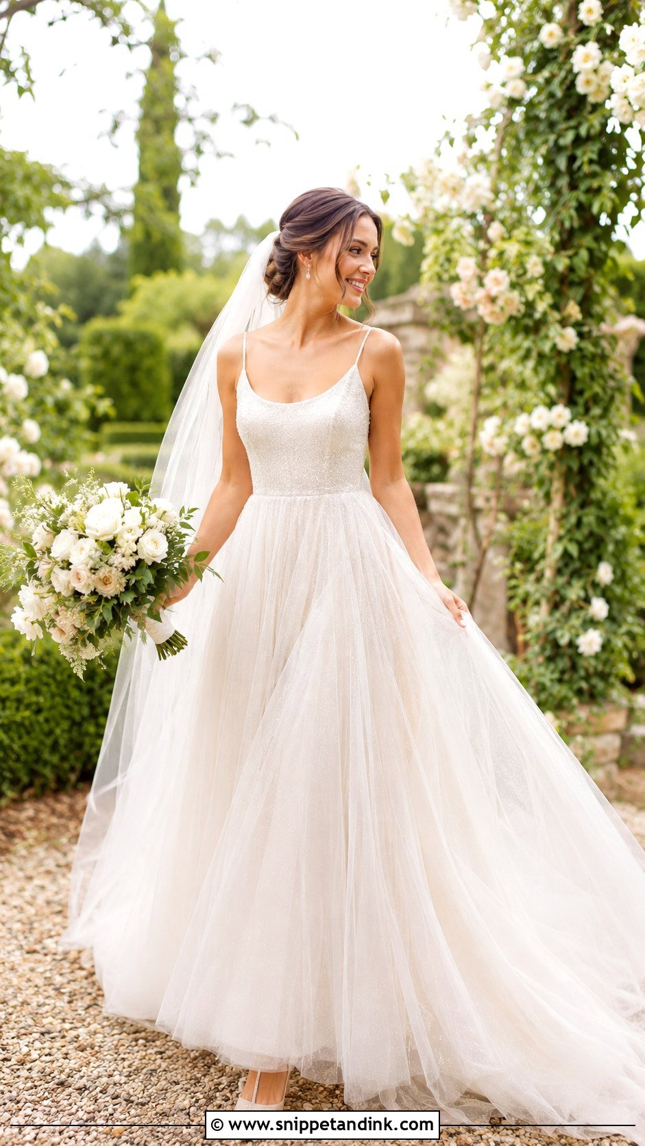 Tulle A Line Wedding Dress - Snippet and Ink - 30 Wedding Dresses a Line