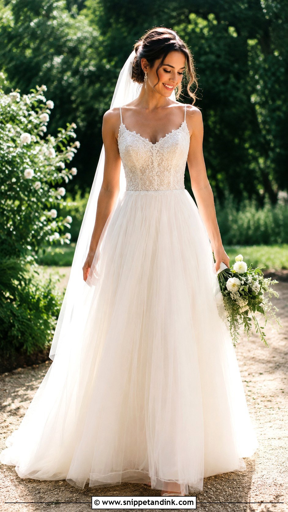 Tulle A Line Wedding Dress - Snippet and Ink - 25 Dress Design for Wedding Ideas