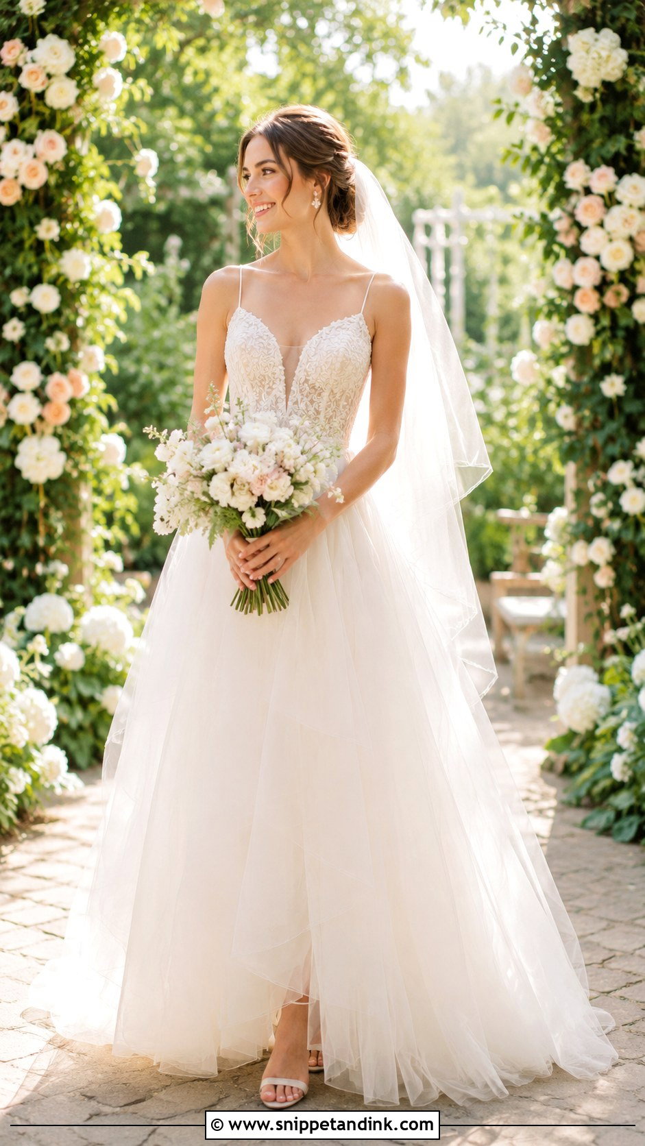 Tulle A Line Wedding Dress - Snippet and Ink - 25 Perfect Wedding Dress Ideas