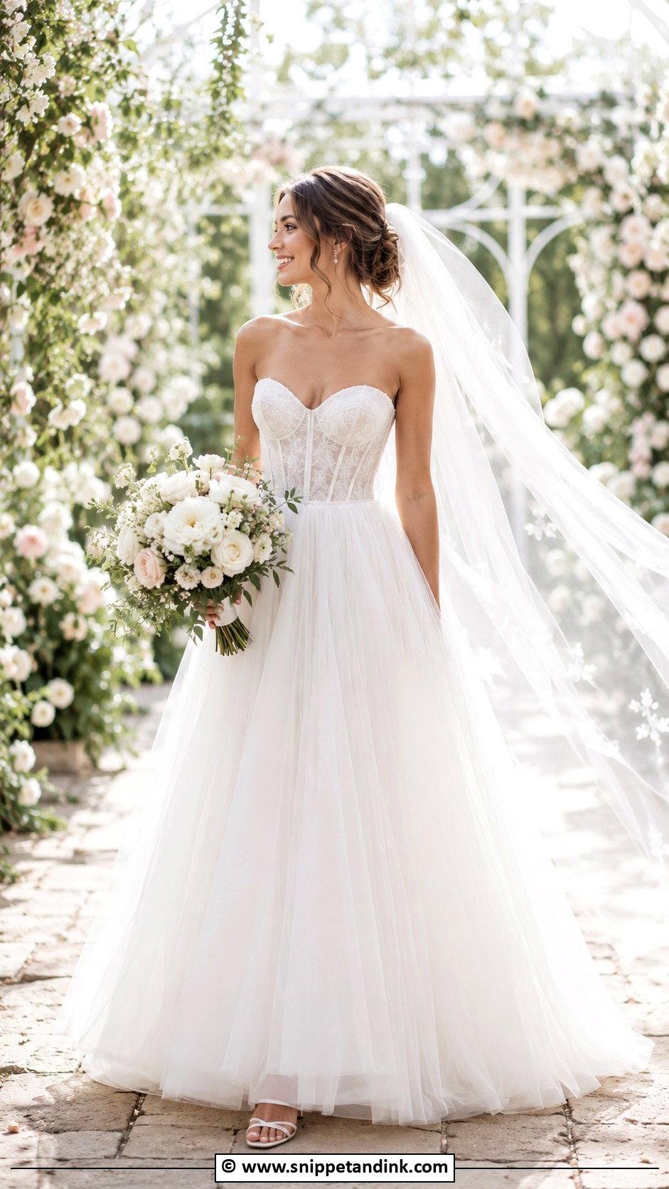 Tulle A Line Wedding Dress - Snippet and Ink - 30 Wedding Dress 2025 Ideas