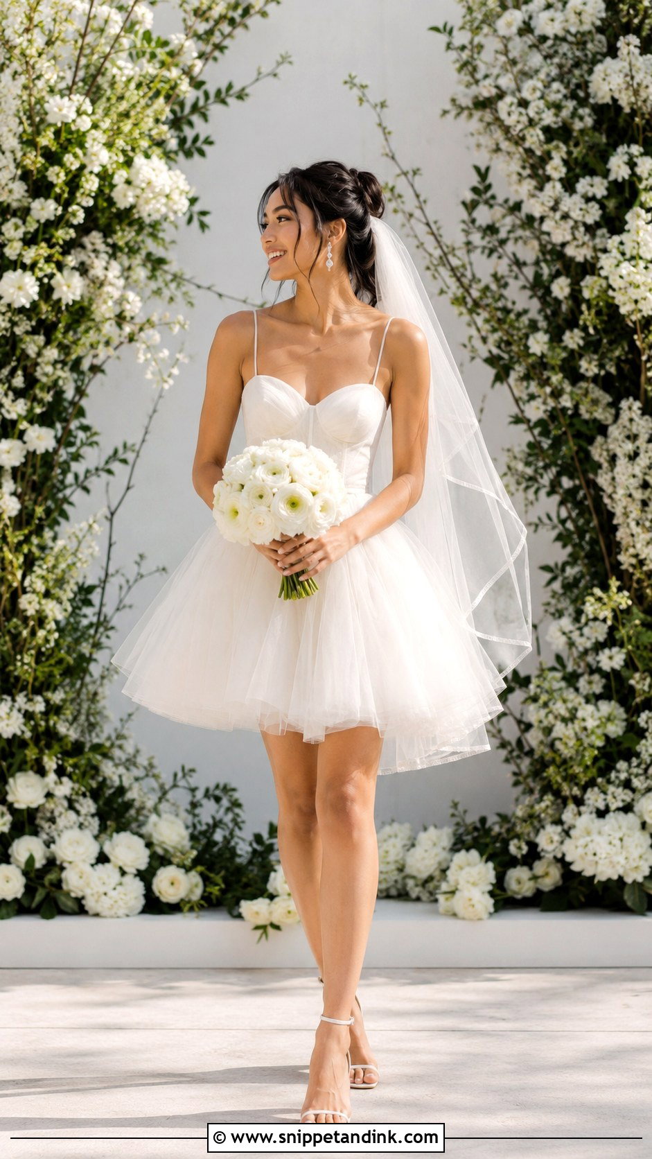 Tulle Baby Doll Wedding Dress - Snippet and Ink - 20 Baby Doll Wedding Dress Ideas