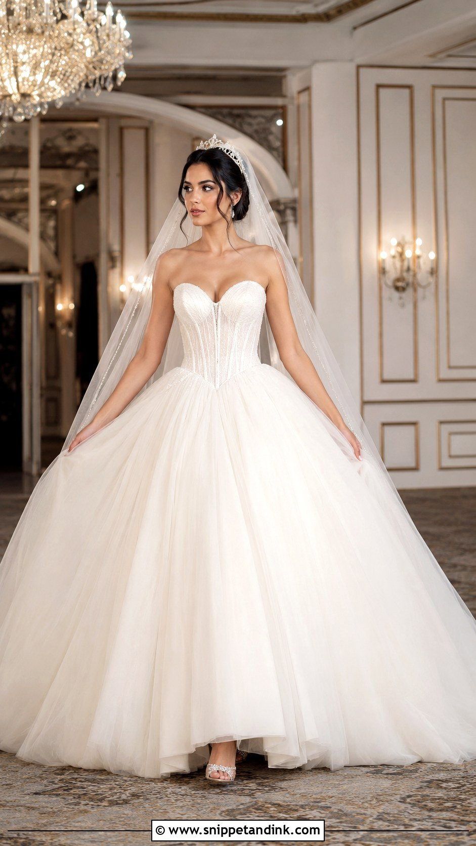 Tulle Ball Gown Angel Wedding Dress - Snippet and Ink - 20 Angel Wedding Dress Ideas