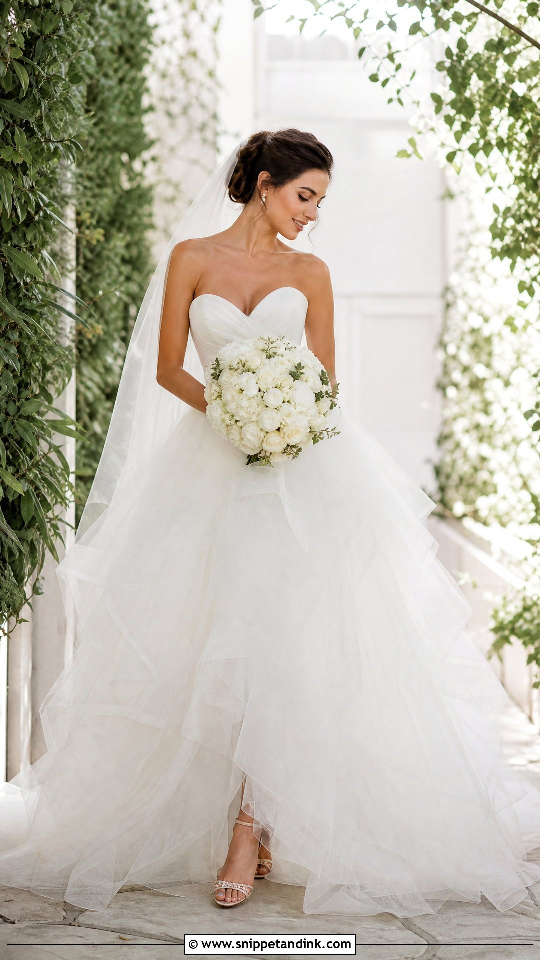 Tulle Ball Gown Bridal Gown - Snippet and Ink - 25 Elegant Bridal Gown Ideas