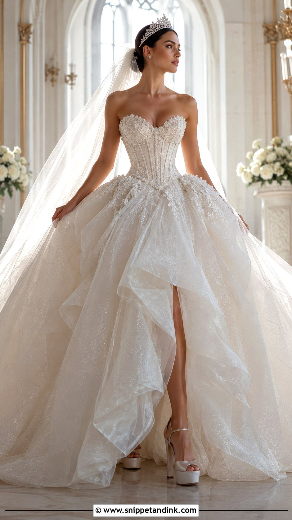 Tulle Ball Gown Fairy Queen Wedding Dress - Snippet and Ink - 20 Fairy Queen Wedding Dress Ideas
