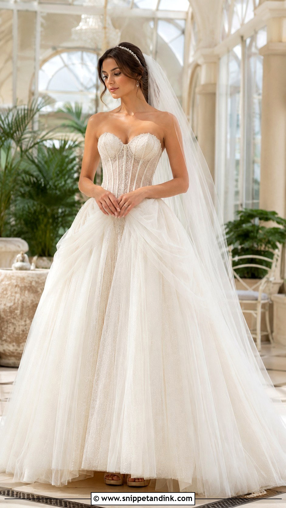 Tulle Ball Gown Fairy Wedding Dress - Snippet and Ink - 20 Fairy Wedding Gown Ideas