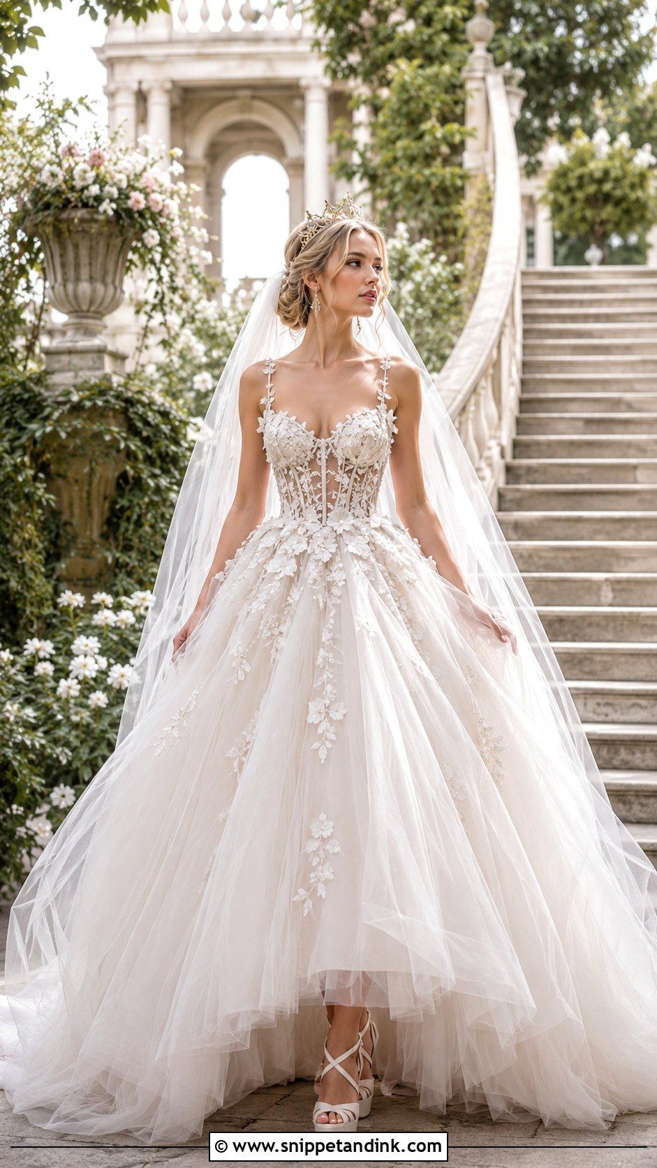 Tulle Ball Gown Fairy Wedding Dress - Snippet and Ink - 20 Fairy Wedding Dresses
