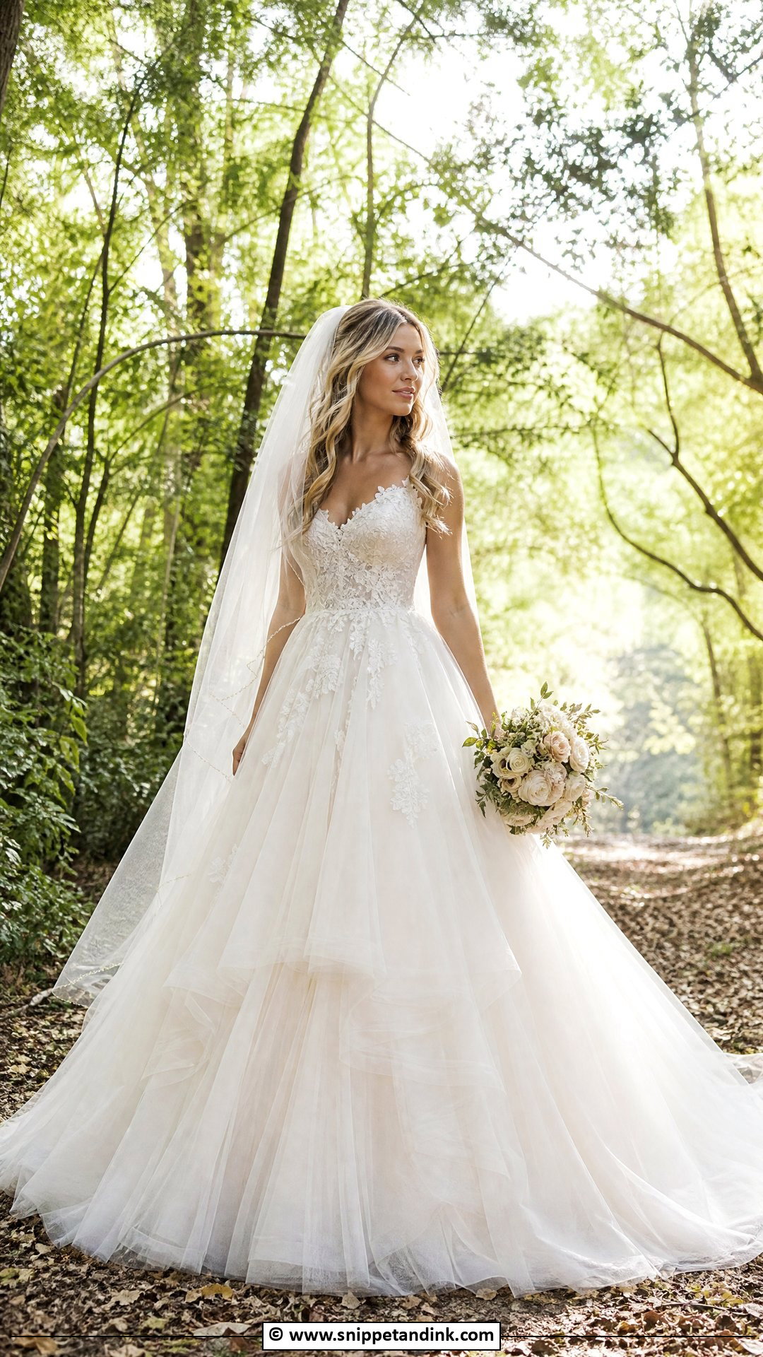Tulle Ball Gown Forest Wedding Dress - Snippet and Ink - 35 Forest Wedding Dress Ideas