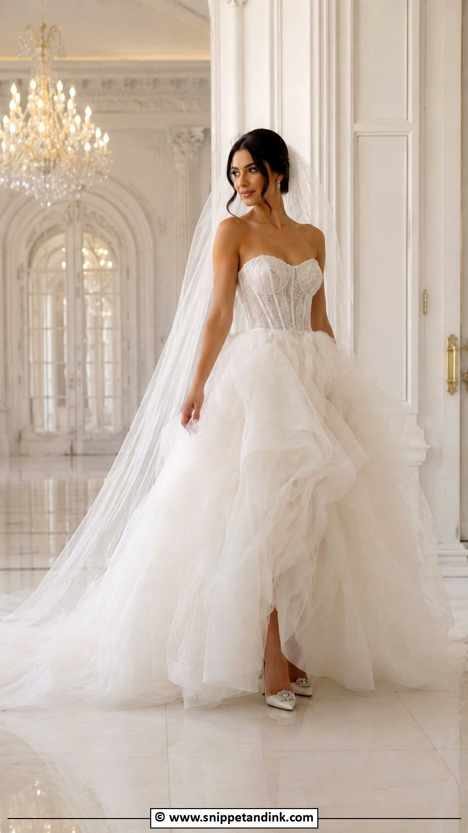 Tulle Ball Gown Wedding Dress - Snippet and Ink - 25 Whimsical Wedding Dresses