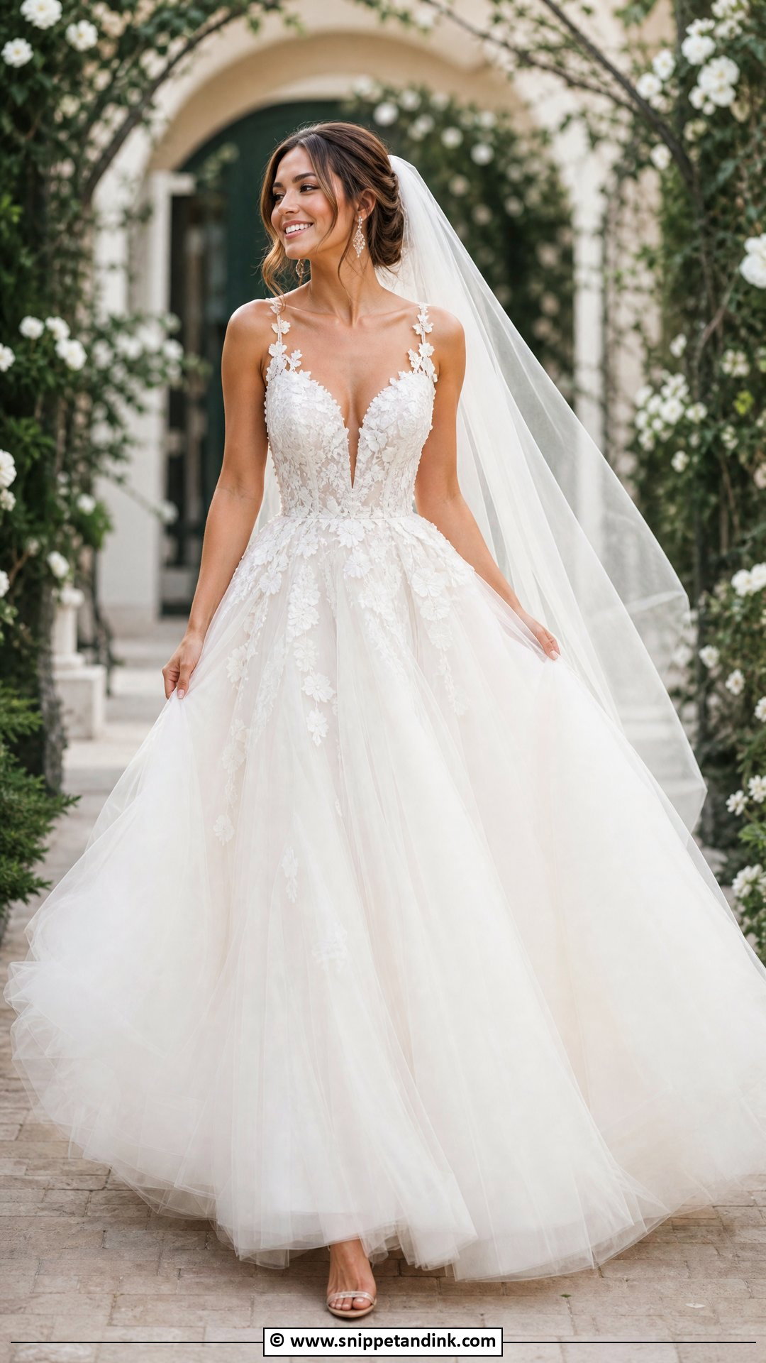 Tulle Ball Gown Wedding Dress - Snippet and Ink - 35 Ball Gown Wedding Dress Ideas
