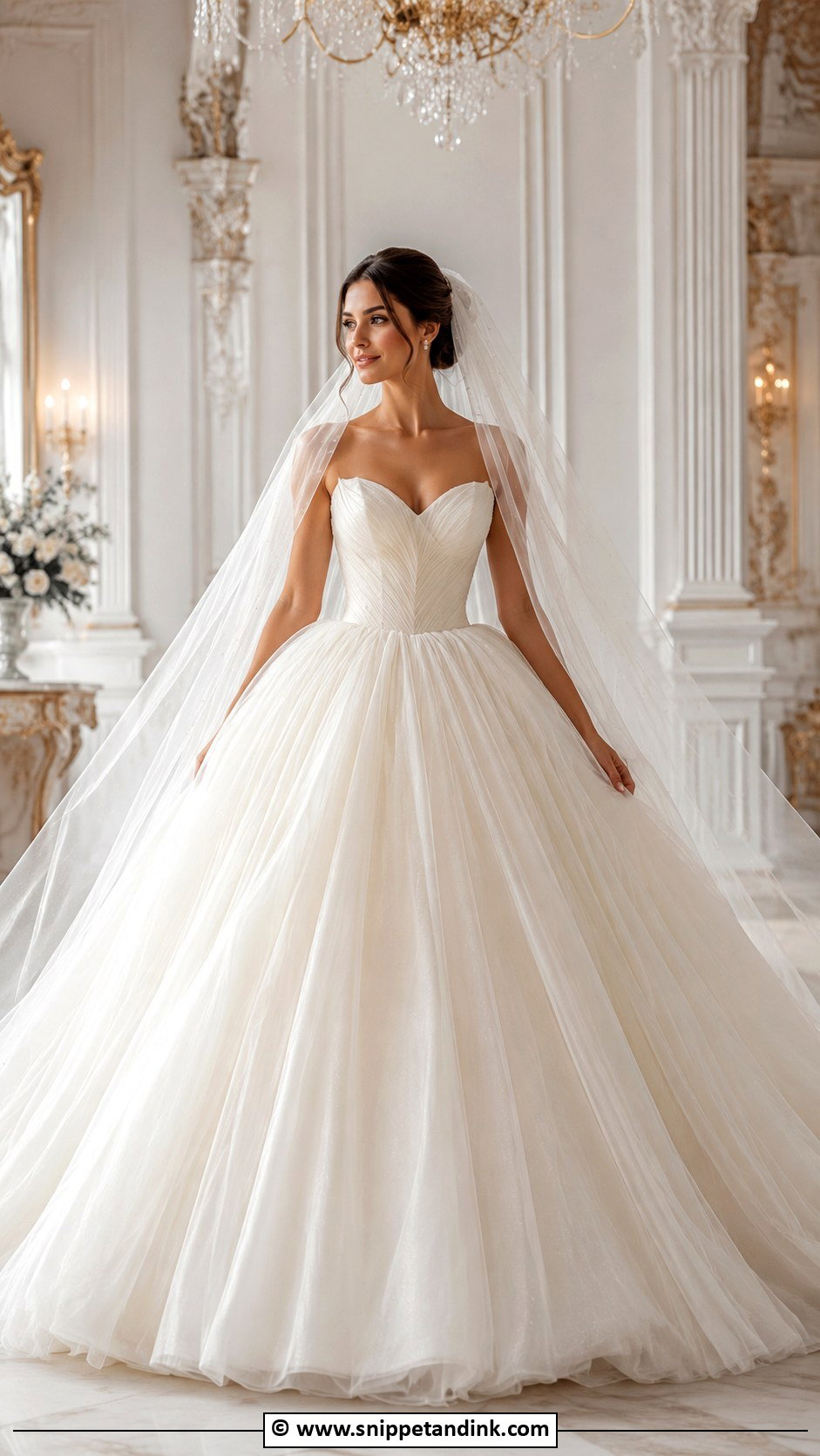 Tulle Ball Gown Wedding Dress - Snippet and Ink - 35 Unique Wedding Dresses