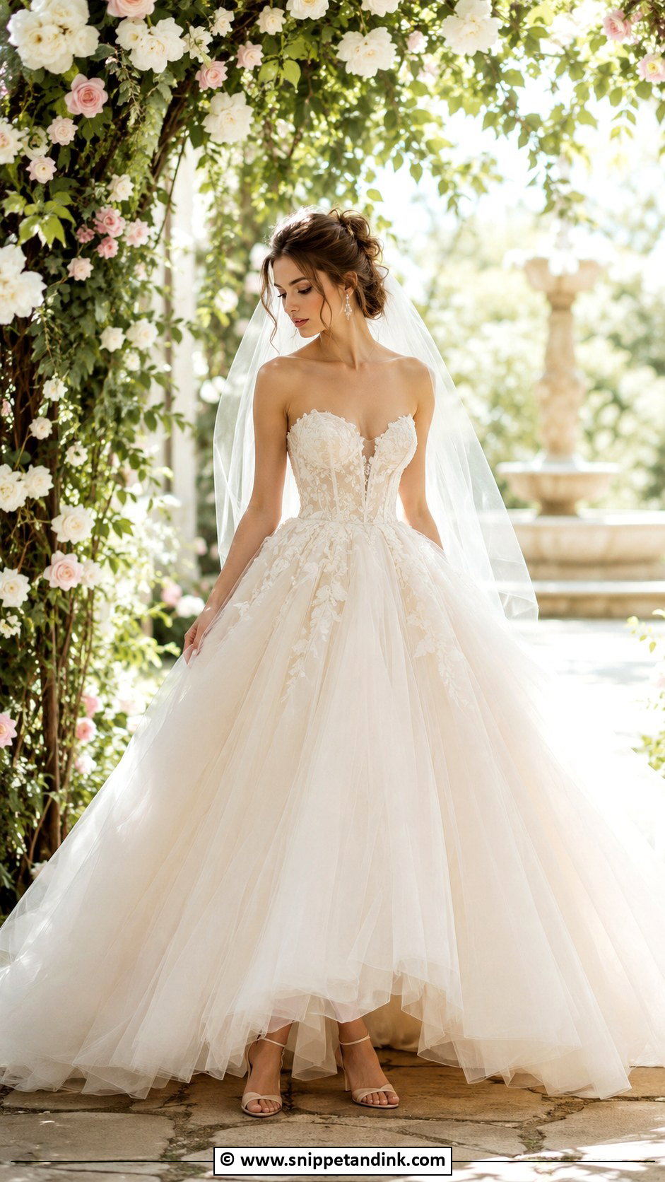 Tulle Ball Gown Wedding Dress - Snippet and Ink - 35 Wedding Dresses