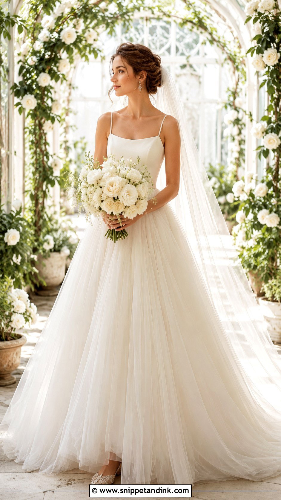 Tulle Ball Gown Wedding Dress - Snippet and Ink - 25 Classic Wedding Dresses