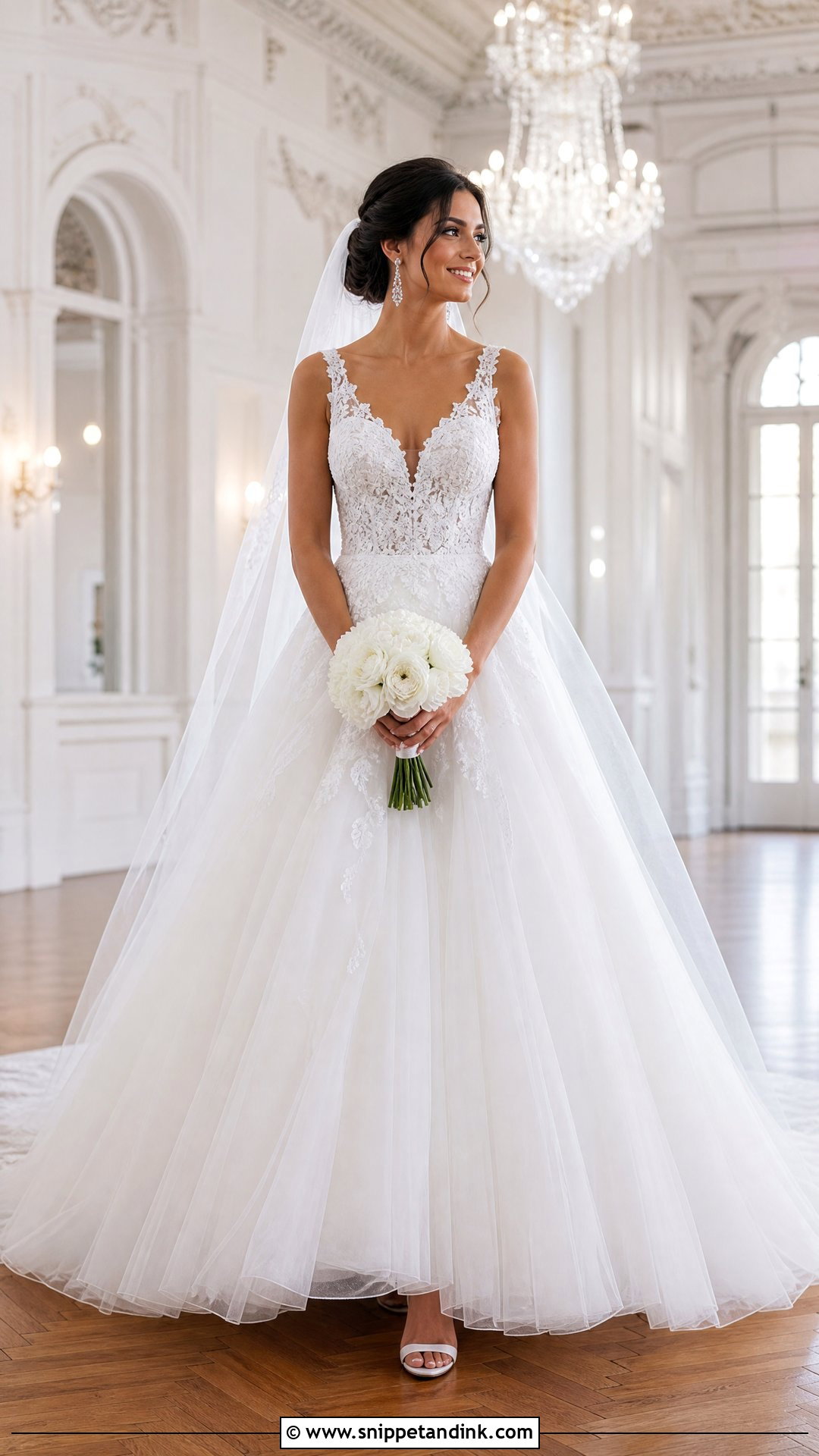 Tulle Ball Gown Wedding Dress - Snippet and Ink - 25 Dreamy Romantic Elegant Wedding Dress Ideas