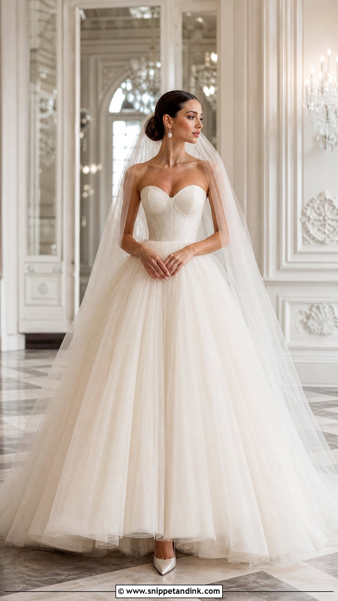 Tulle Ball Gown Wedding Dress - Snippet and Ink - 25 Tulle Wedding Gown Ideas