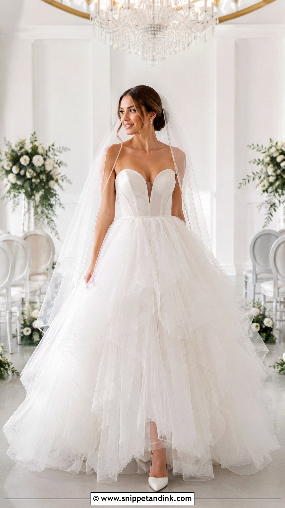 Tulle Ball Gown Wedding Dress - Snippet and Ink - 20 Fluffy Wedding Dresses