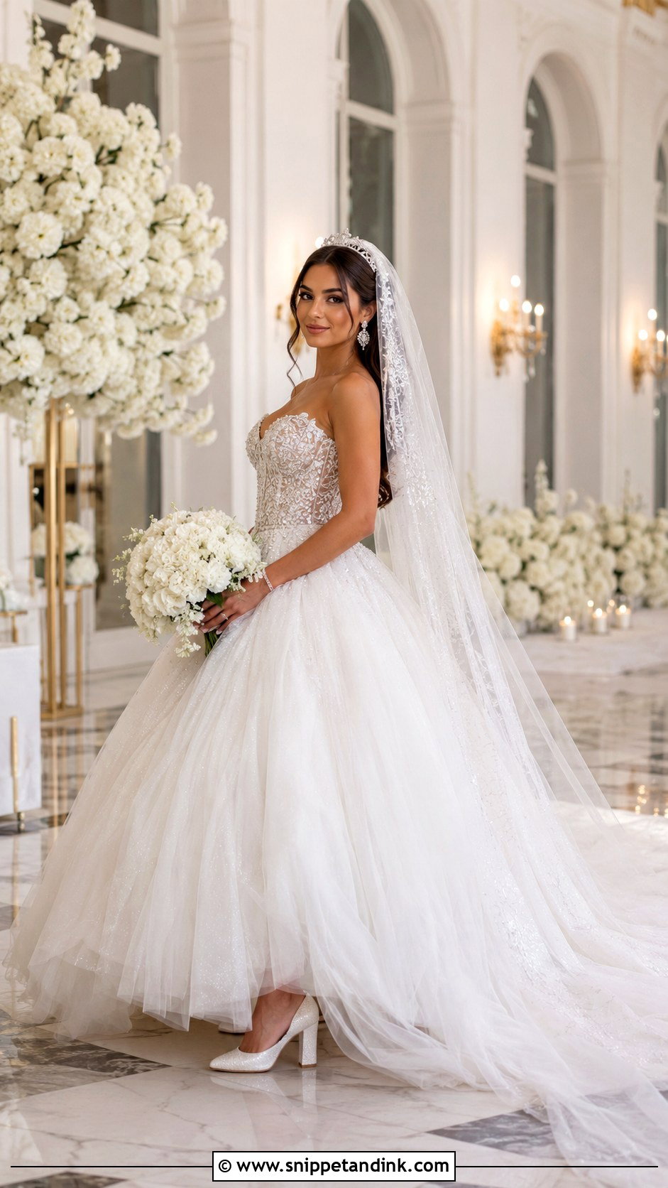Tulle Ball Gown Wedding Dress - Snippet and Ink - 20 Girly Wedding Dress Ideas