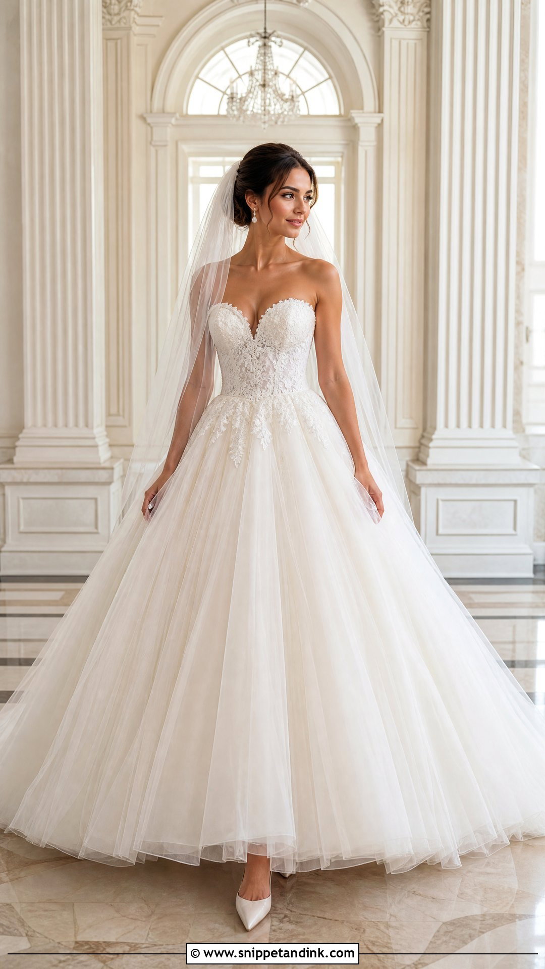 Tulle Ball Gown Wedding Dress - Snippet and Ink - 20 Romantic Fairytale Wedding Dresses