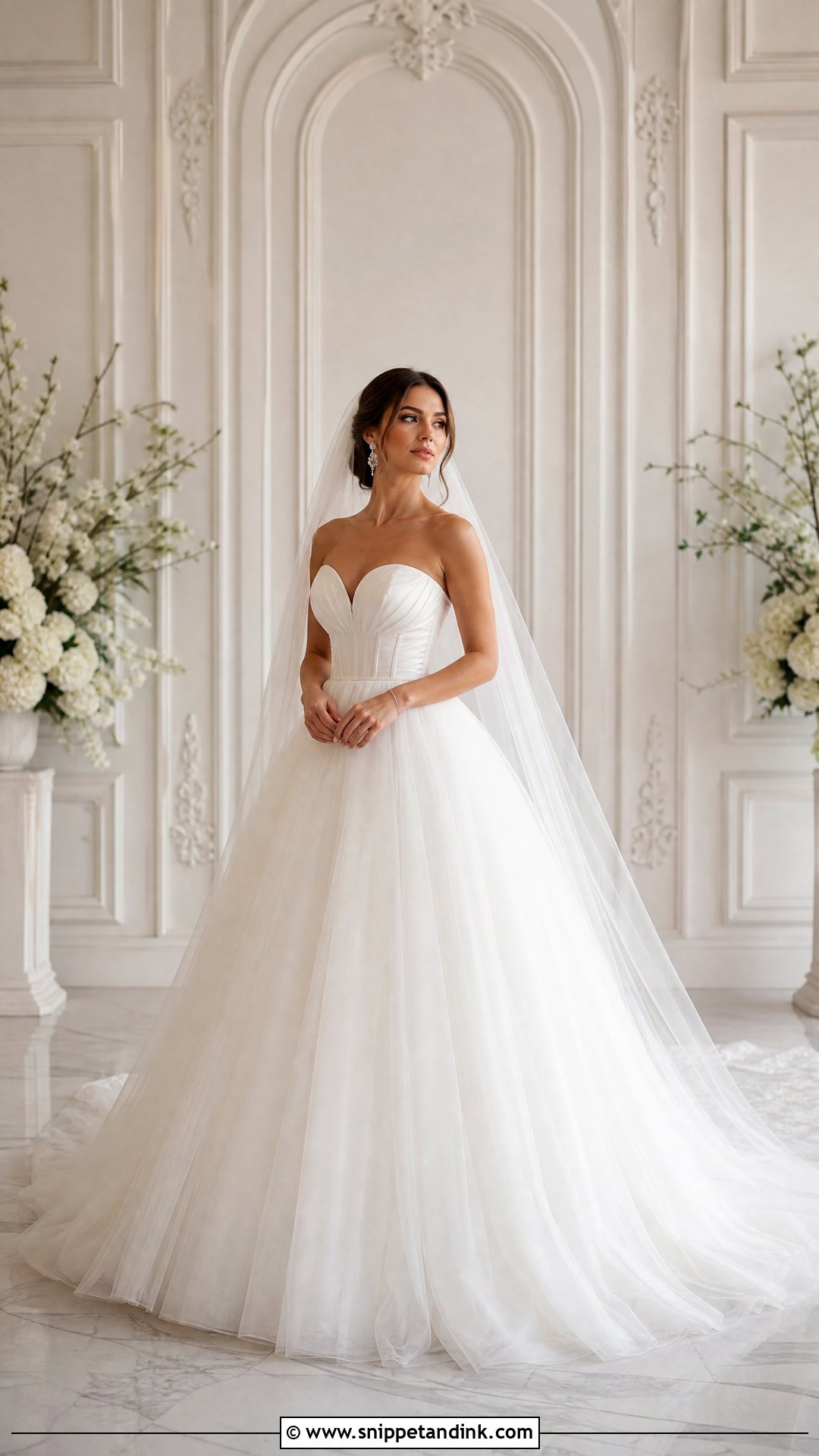 Tulle Ball Gown Wedding Dress - Snippet and Ink - 20 Tool Wedding Dress Ideas