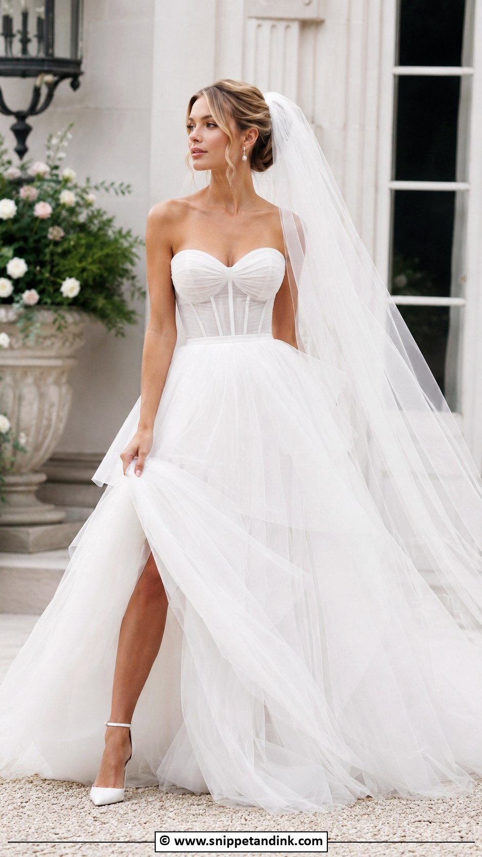 Tulle Ball Gown Wedding Dress - Snippet and Ink - 30 Ethereal Wedding Dress Romantic Ideas