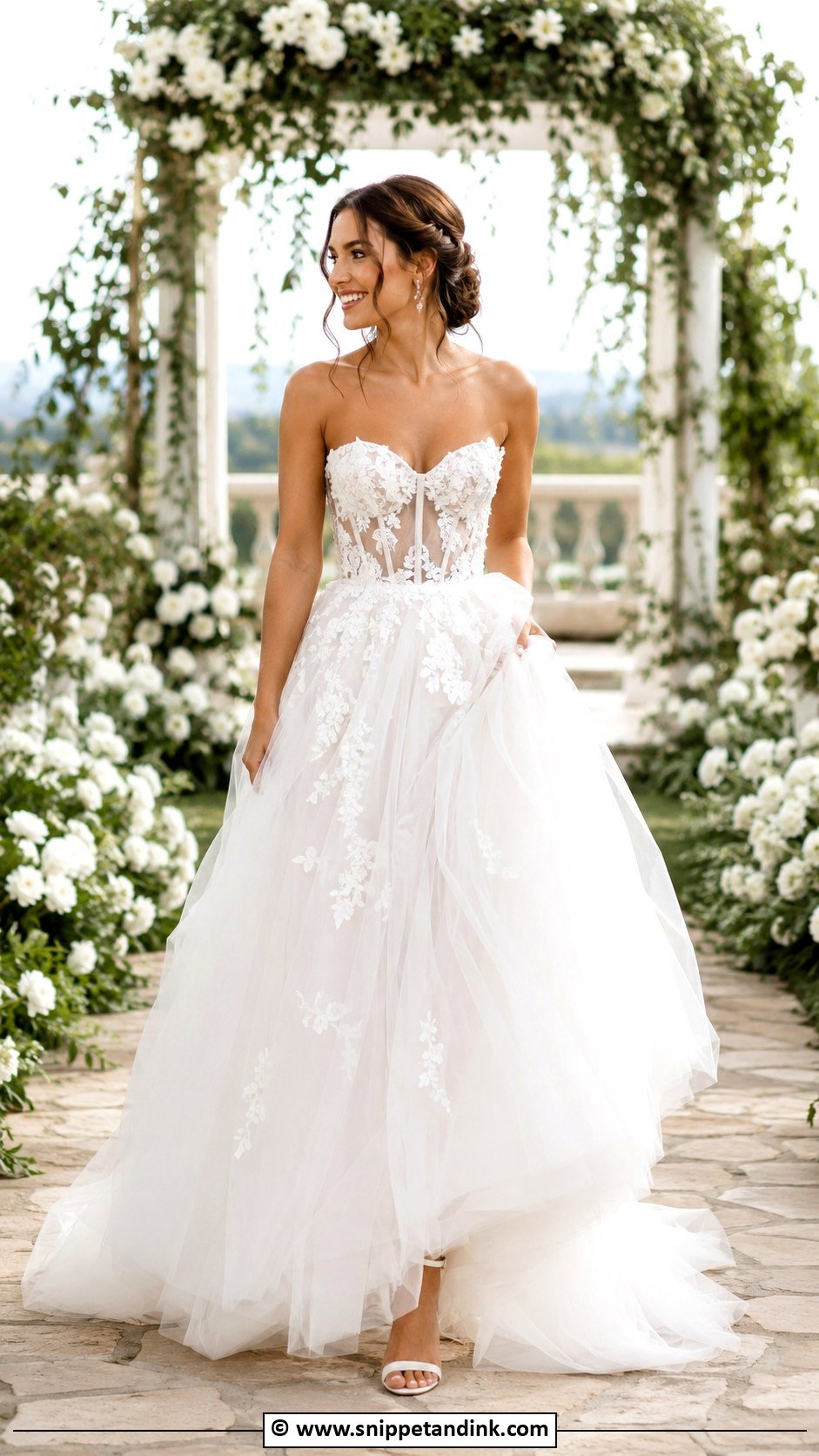 Tulle Ball Gown Wedding Dress - Snippet and Ink - 30 Fairy Tale Wedding Dress Ideas