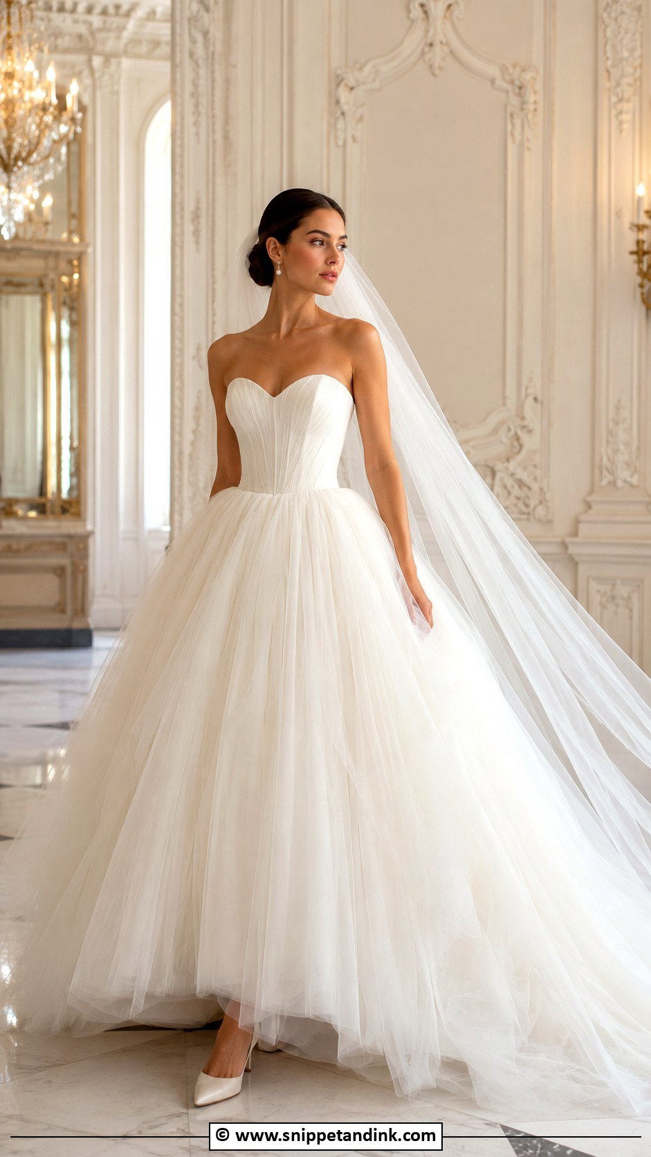 Tulle Ball Gown Wedding Dress - Snippet and Ink - 30 Tulle Wedding Dress Ideas