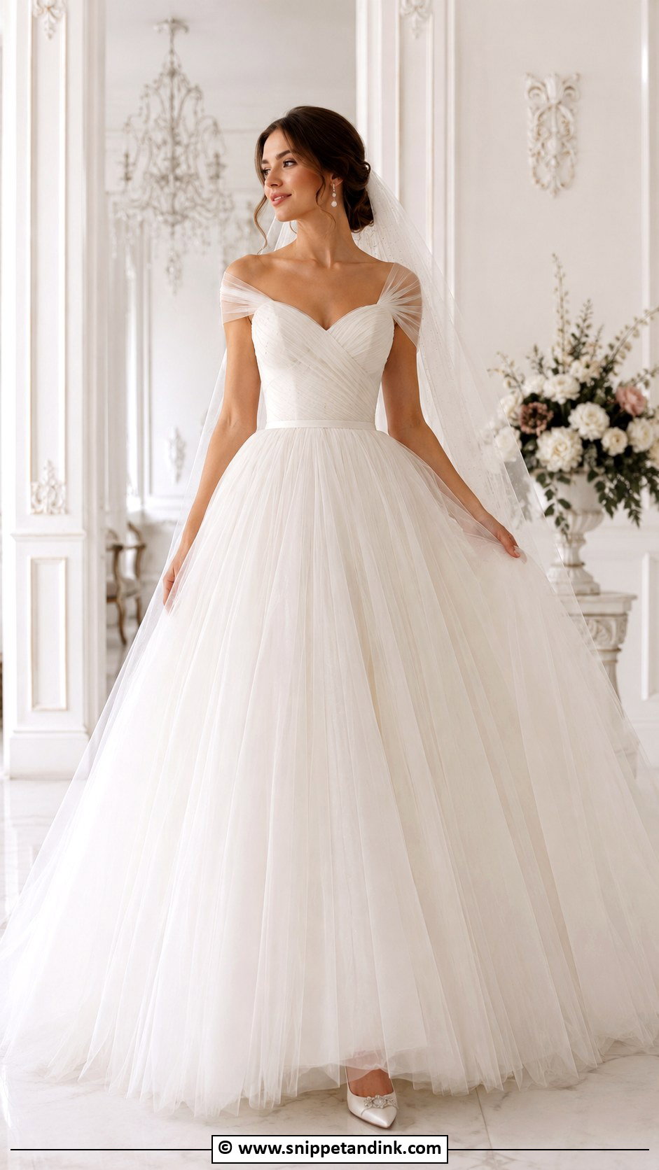 Tulle Ball Gown Wedding Gown - Snippet and Ink - 30 Classy Wedding Gown Ideas
