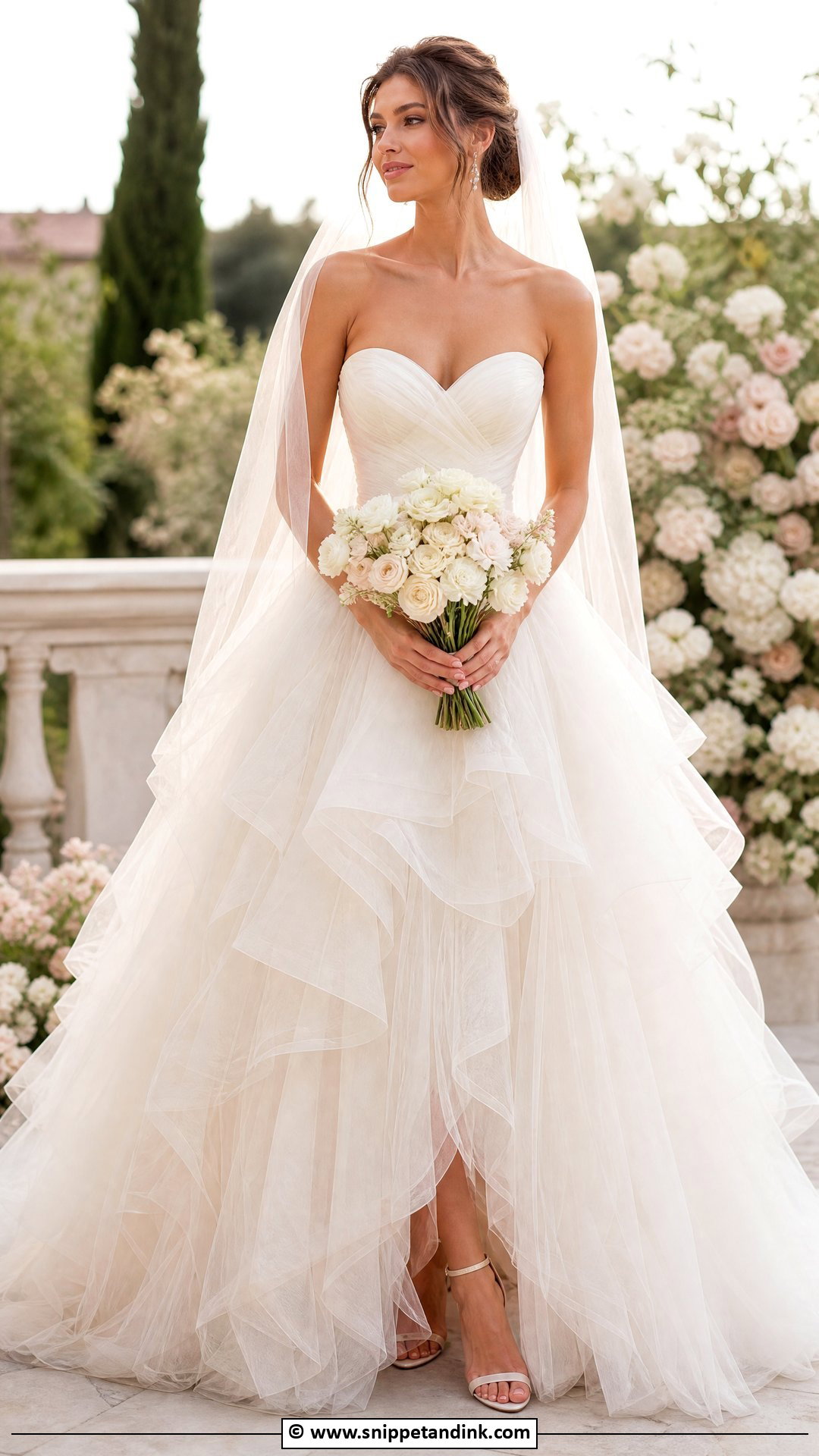 Tulle Ballgown Wedding Dress - Snippet and Ink - 35 Ballgown Wedding Dress Ideas