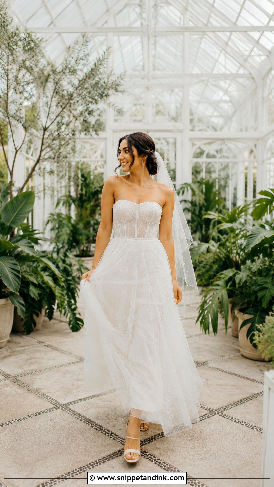 Tulle Bandeau Wedding Dress - Snippet and Ink - 20 Bandeau Wedding Dress Ideas