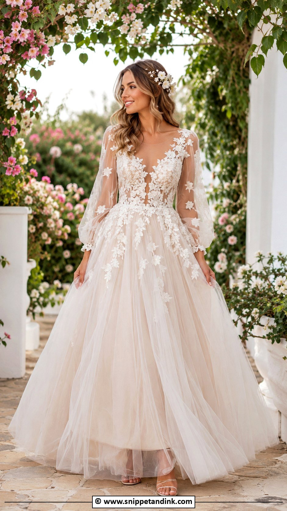 Tulle Bohemian Wedding Dress - Snippet and Ink - 25 Bohemian Wedding Dresses