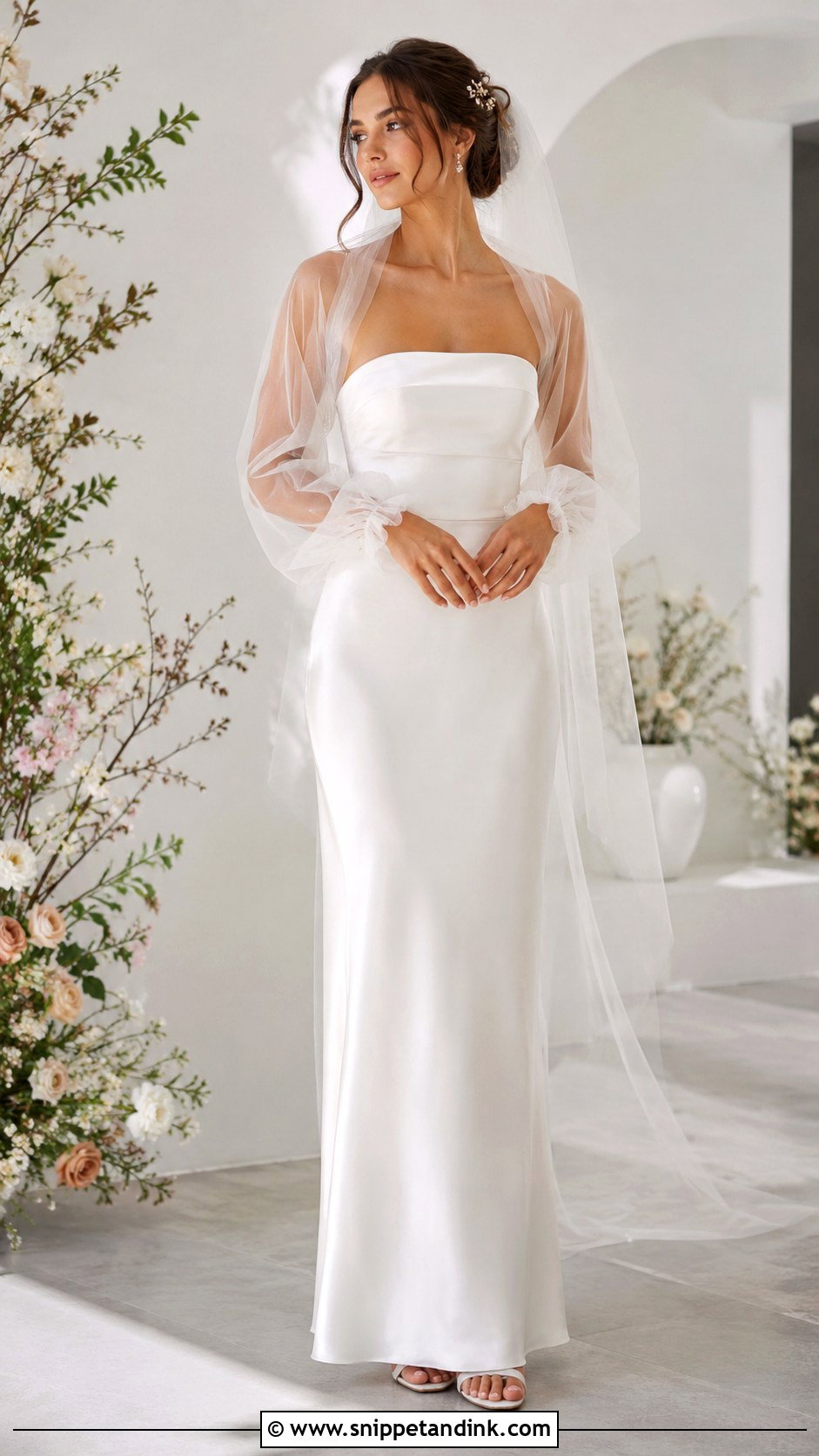 Tulle Bolero Wedding Dress - Snippet and Ink - 25 Bolero Wedding Dress Ideas
