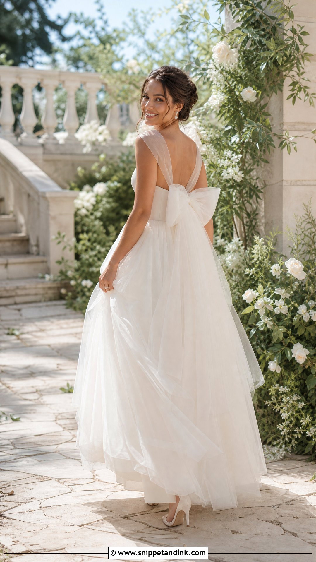 Tulle Bow Wedding Dress - Snippet and Ink - 25 Bow Wedding Dress Ideas