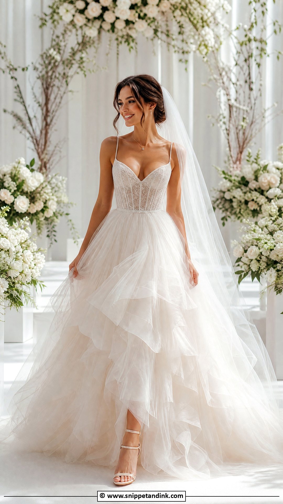 Tulle Bride Dress - Snippet and Ink - 35 Bride Dress Ideas