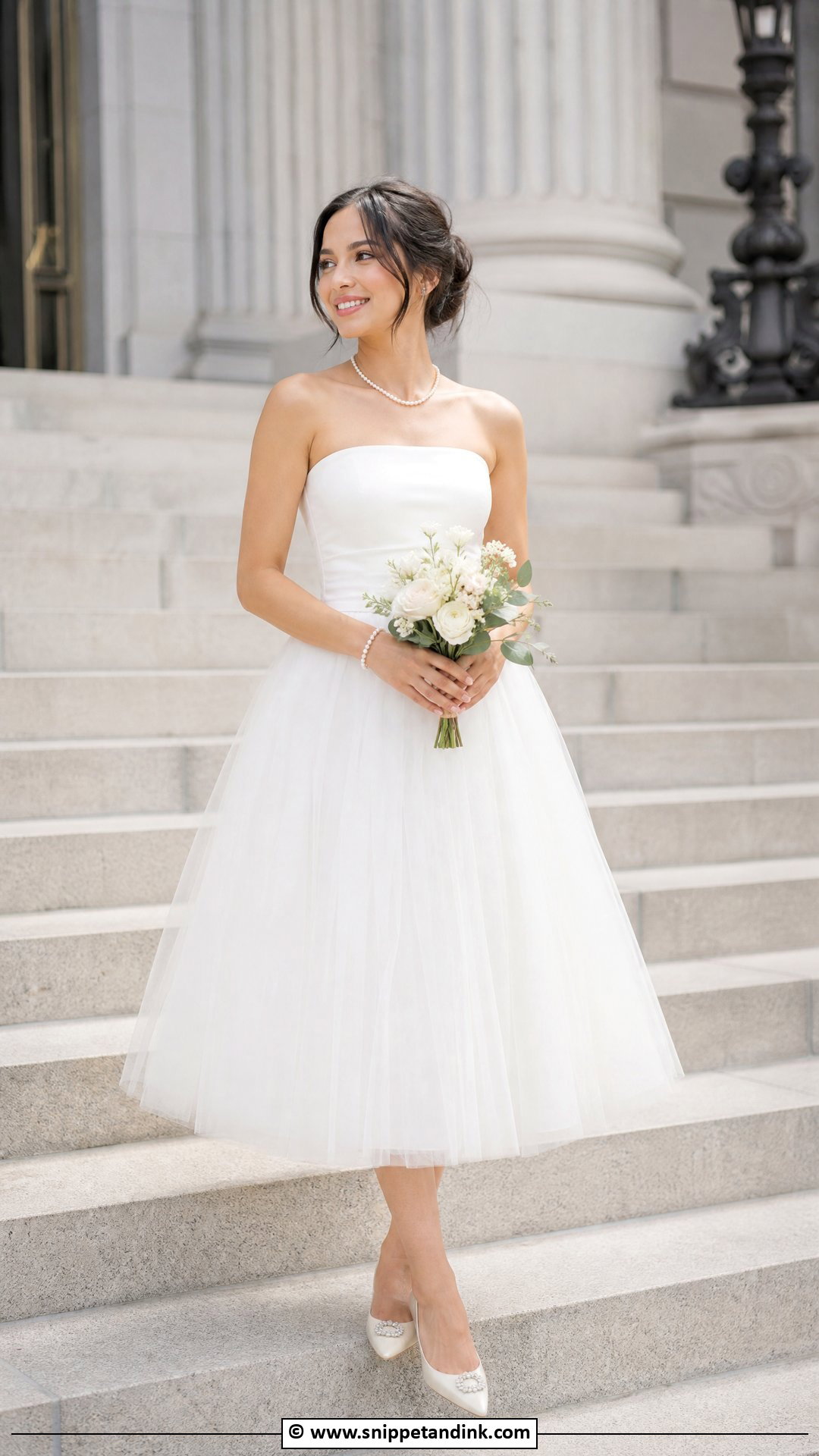 Tulle City Hall Wedding Dress - Snippet and Ink - 35 City Hall Wedding Dress Ideas