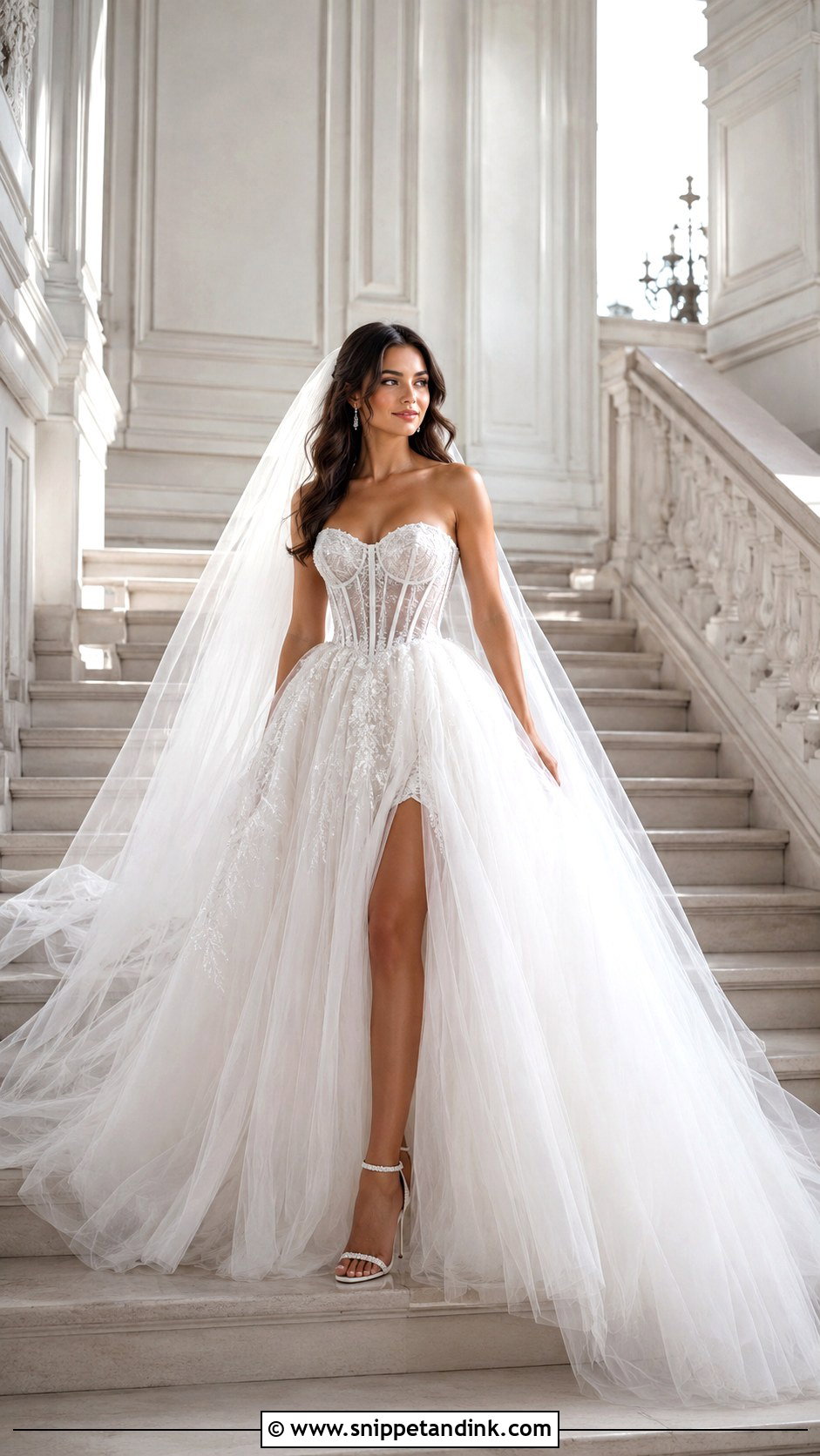 Tulle Corset Wedding Dress Ballgown - Snippet and Ink - 25 Corset Wedding Dress Ballgown Ideas