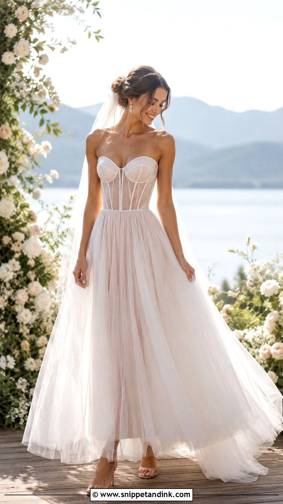 Tulle Drop Waist A Line Wedding Dress - Snippet and Ink - 25 Drop Waist a Line Wedding Dress Ideas
