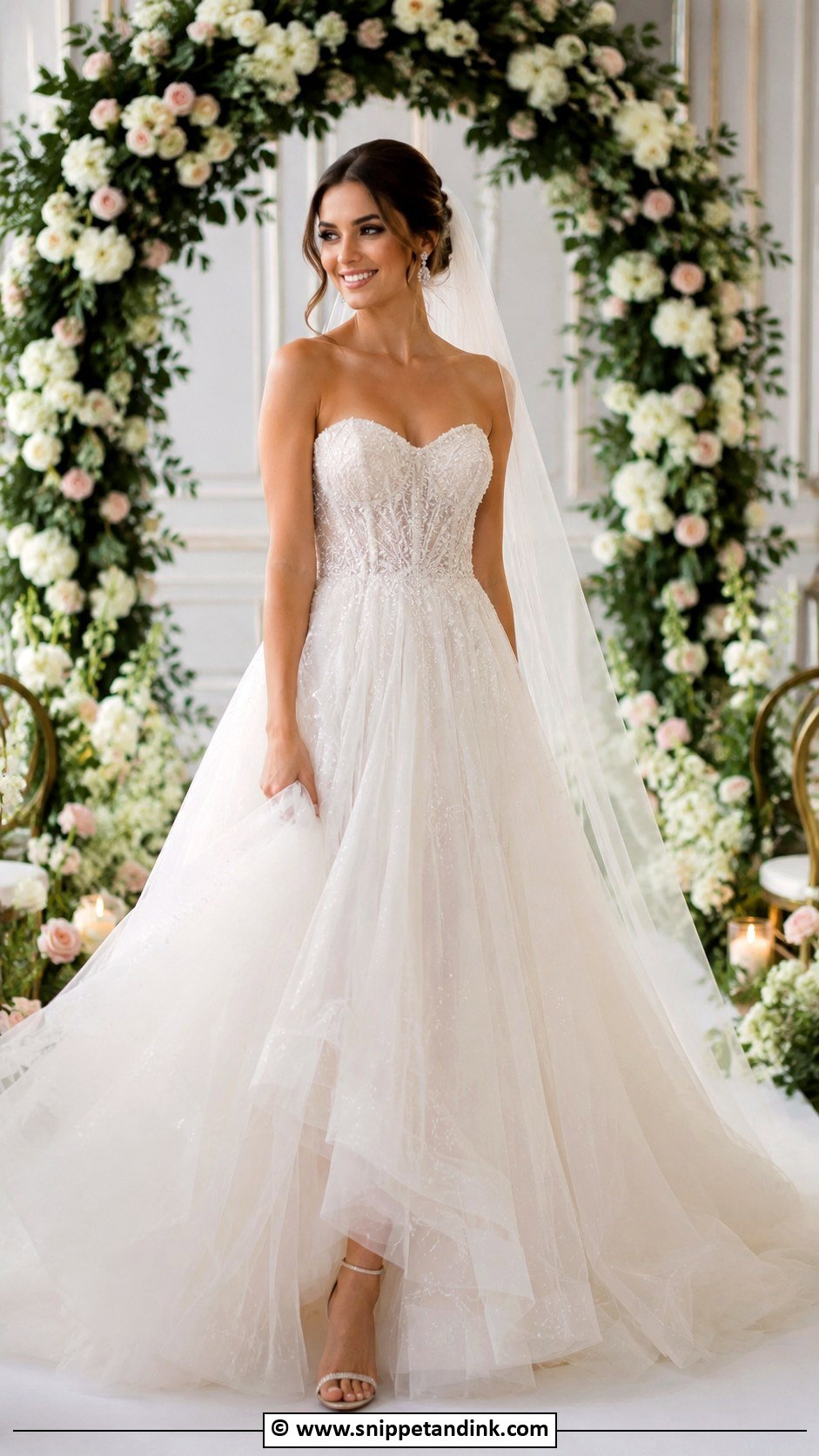 Tulle Empire Waist Wedding Dress - Snippet and Ink - 30 Empire Waist Wedding Dress Ideas