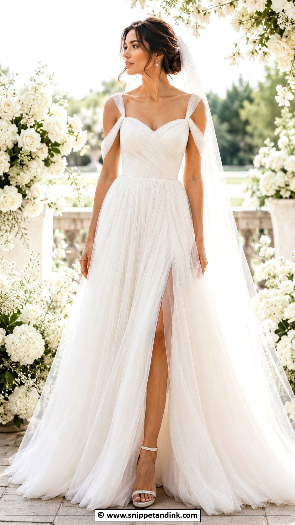 Tulle Goddess Wedding Dress - Snippet and Ink - 25 Goddess Wedding Dress Ideas